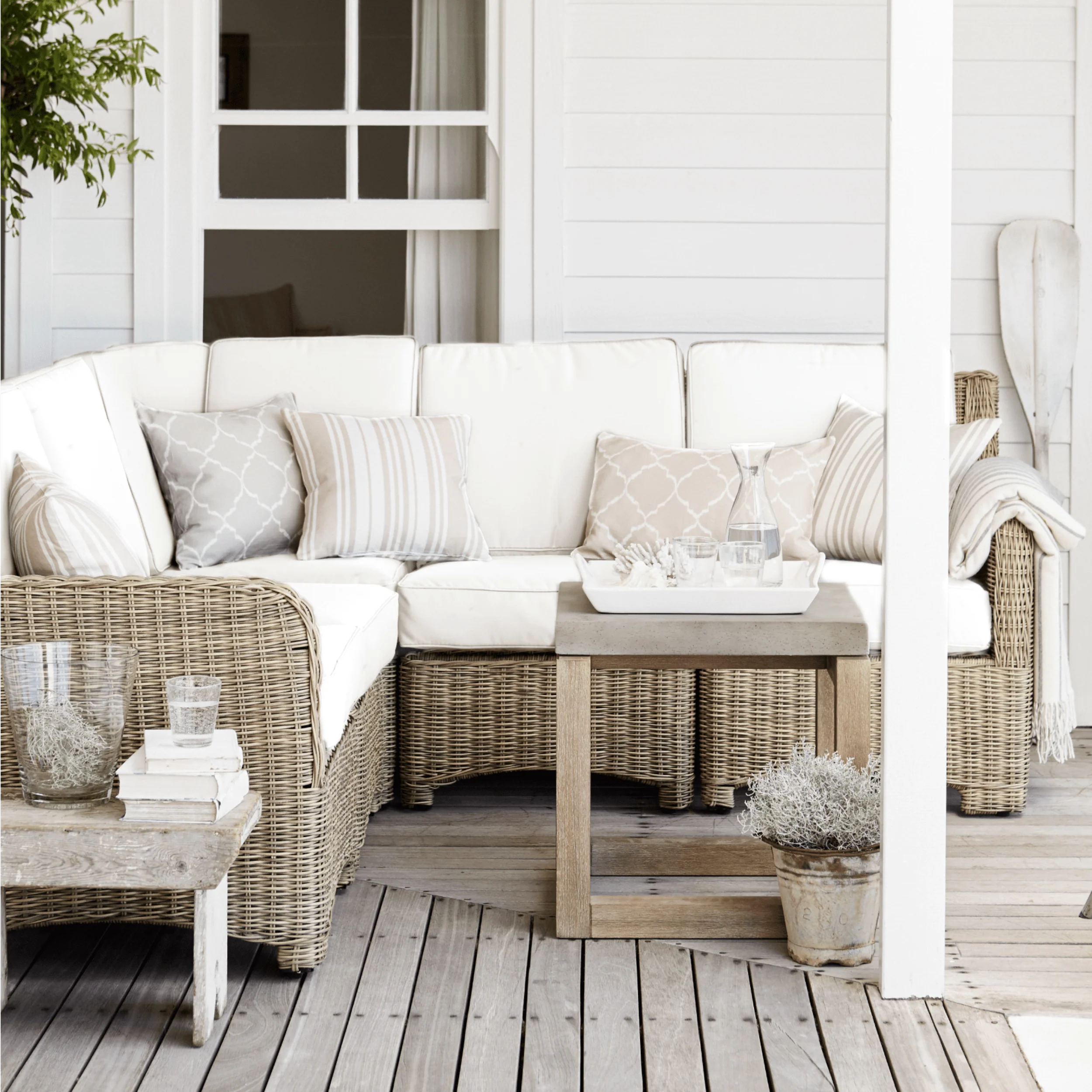 Compton Modular Wicker Garden Sofa - Image 6