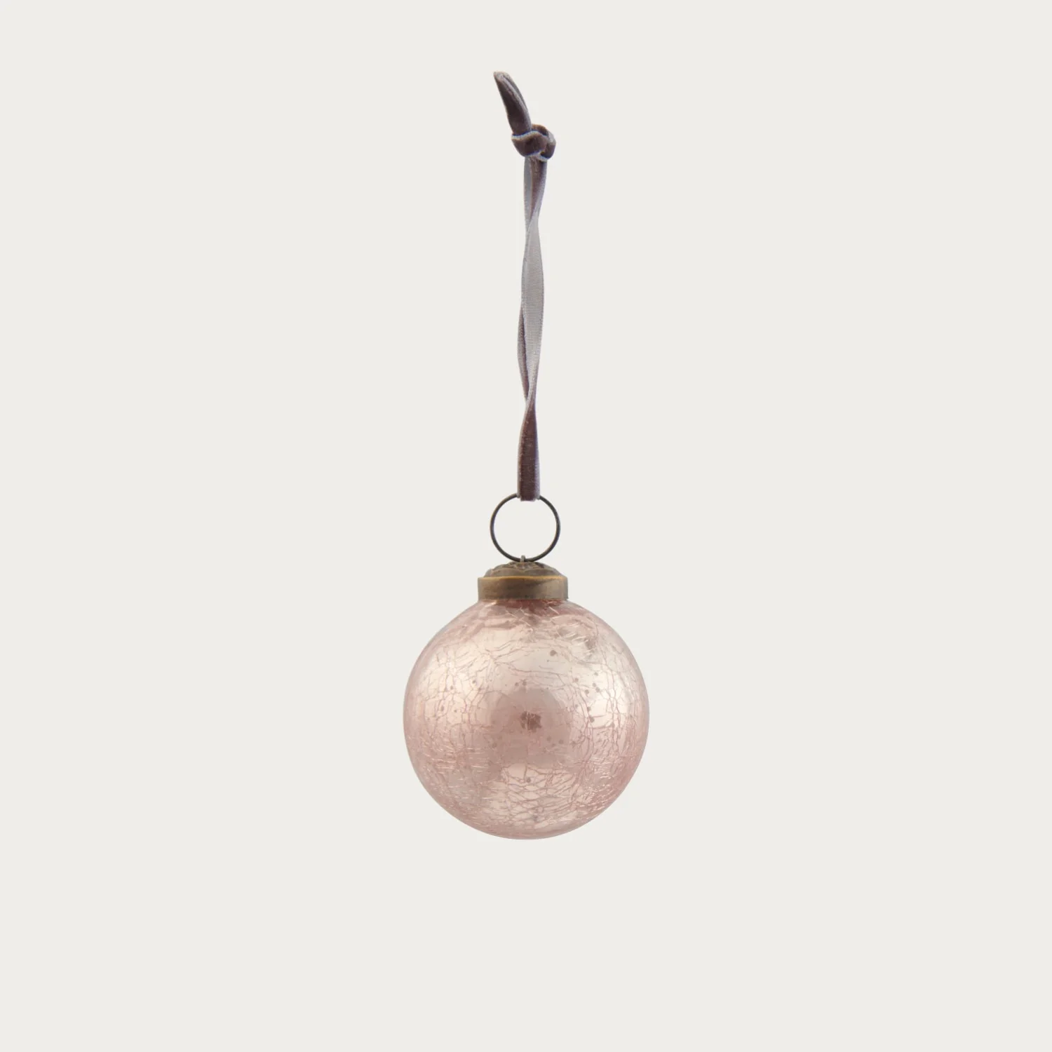Elderfield Crackle Bauble - Small - Rose - Image 2