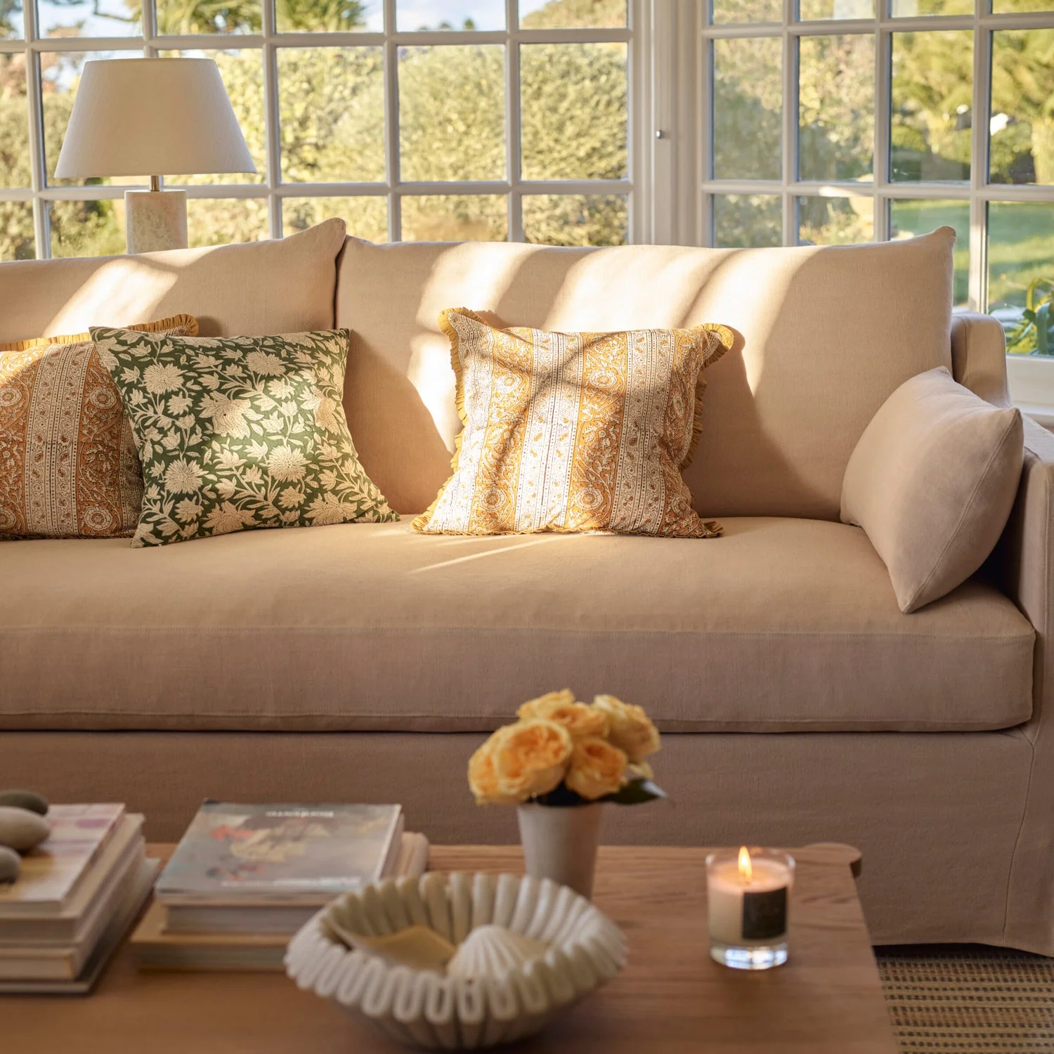 Eliza 3 Seater Loose Cover Sofa - Image 7