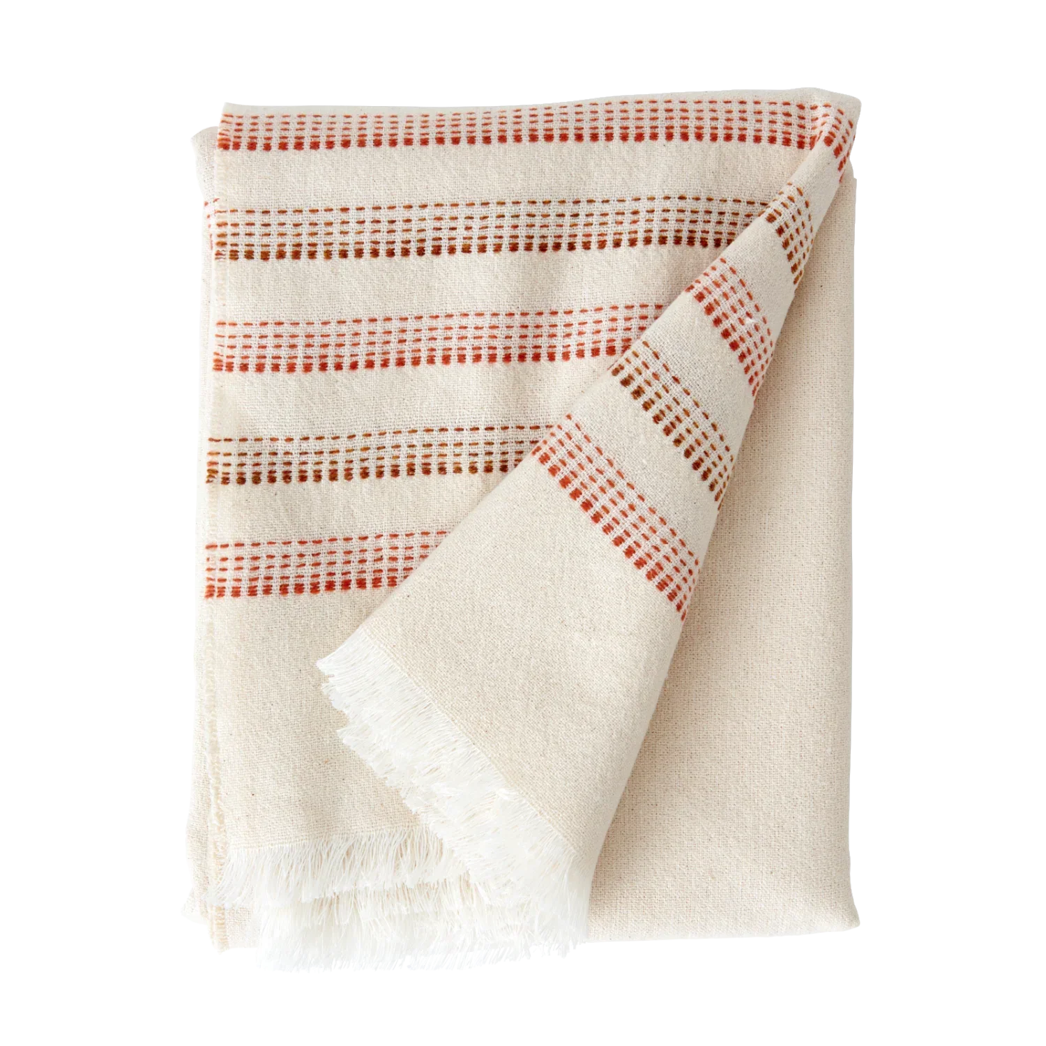 Elland Throw, Burnt Sienna - Image 3