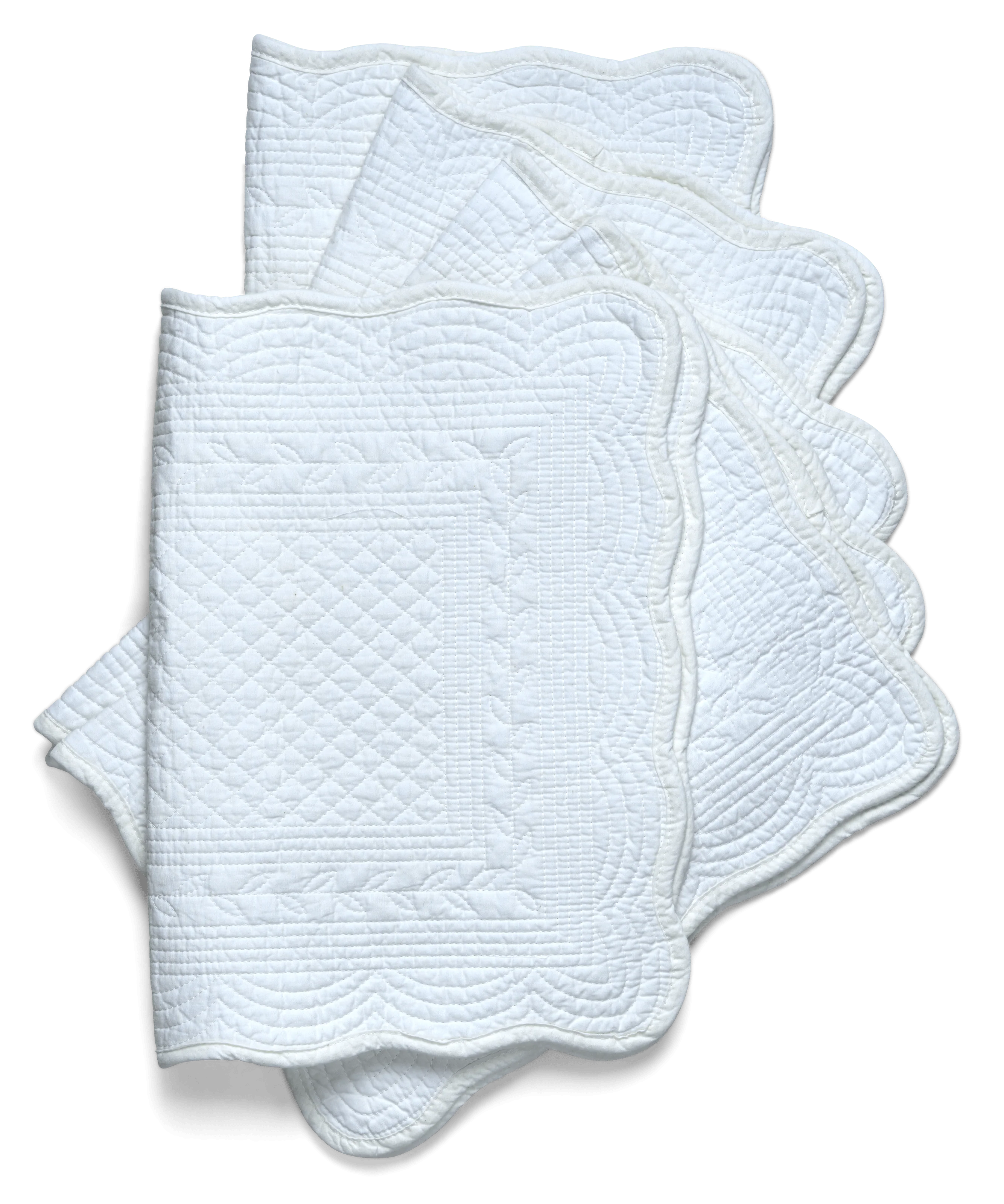 Emily Quilted Cotton Salt Placemats - Set of 6 - Image 3