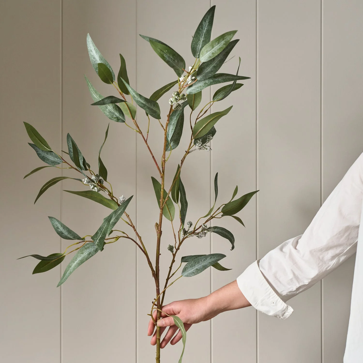Eucalyptus Berry Spray, Dark Green - Image 2