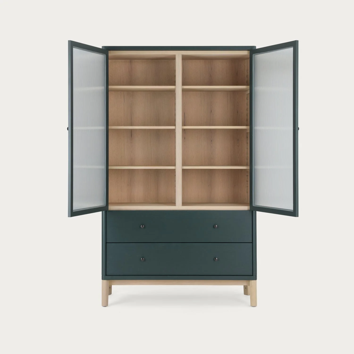 Farlow 1200 Full Height Freestanding Larder, Constable Green - Image 8