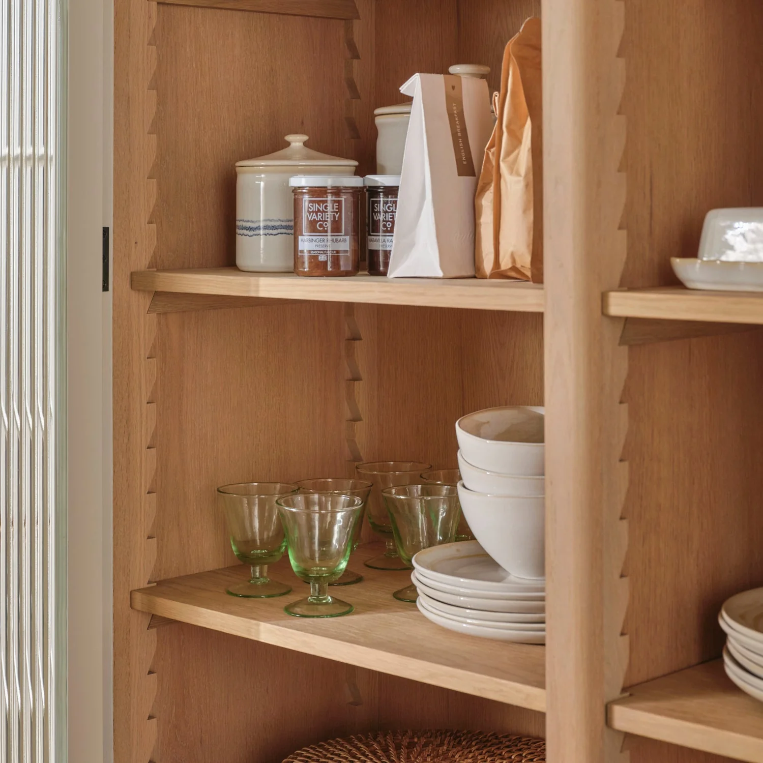 Farlow 1200 Full Height Freestanding Larder - Silver Birch - Image 3