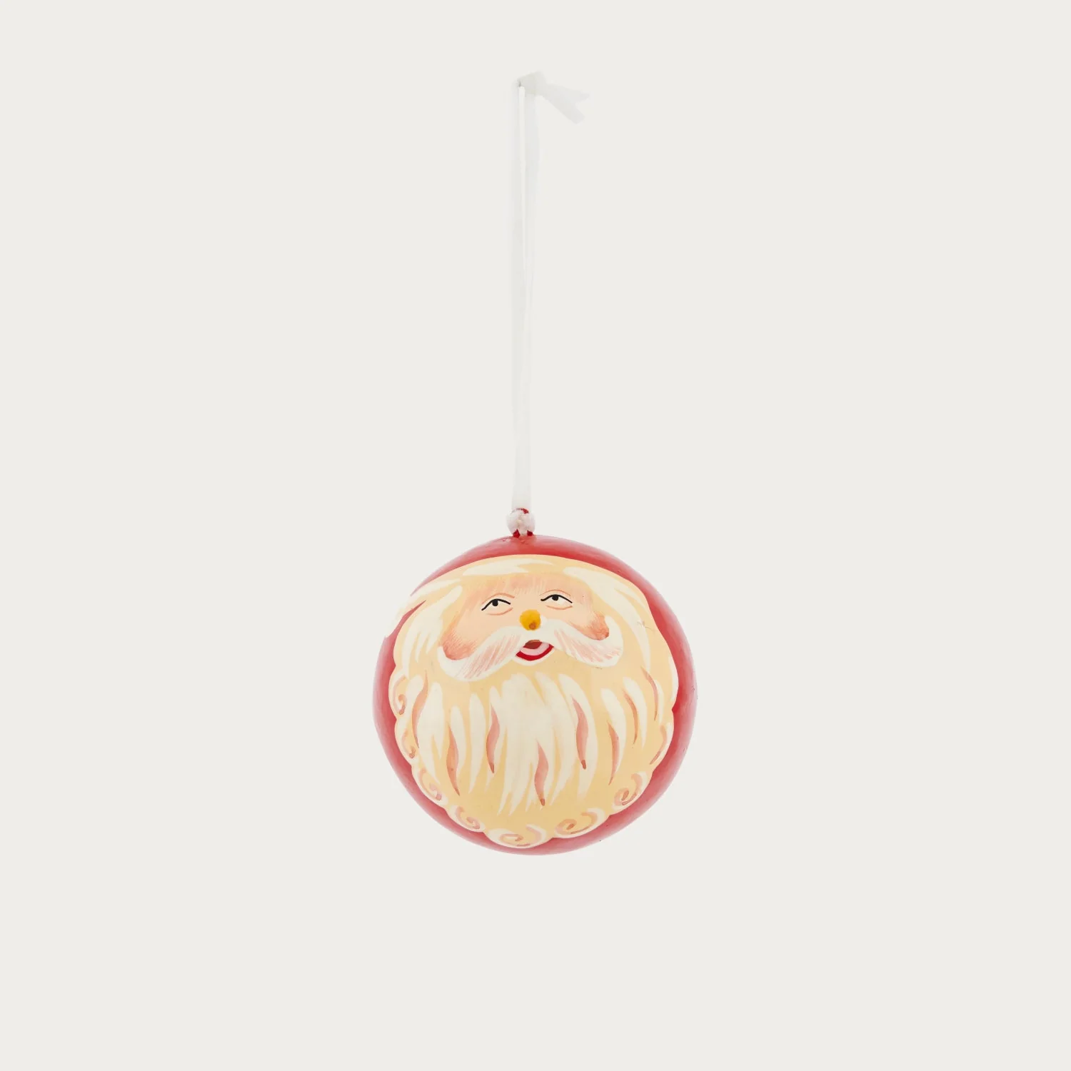 Father Christmas Papier-mache Bauble - Image 2