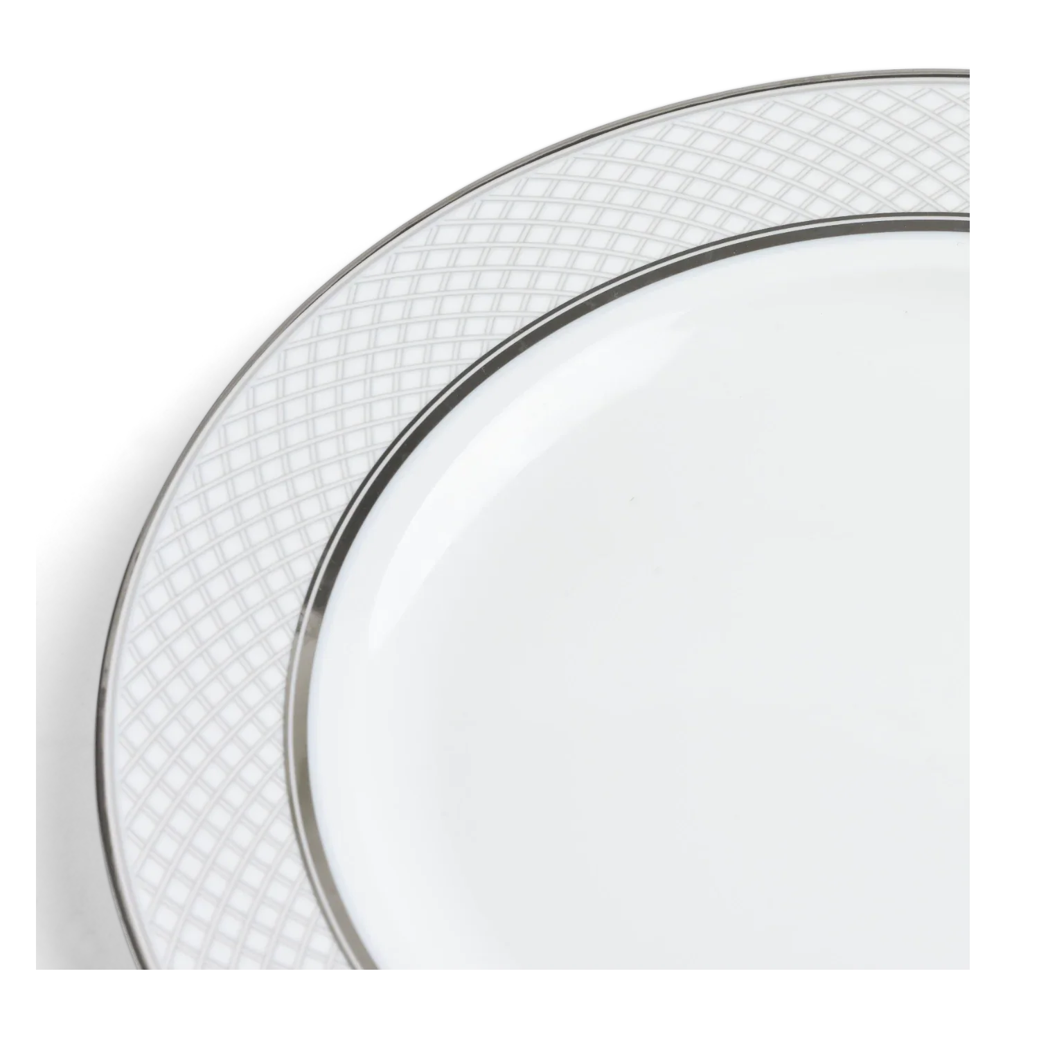 Fenton Bone China Charger Plates, Platinum - Set of 2 - Image 2