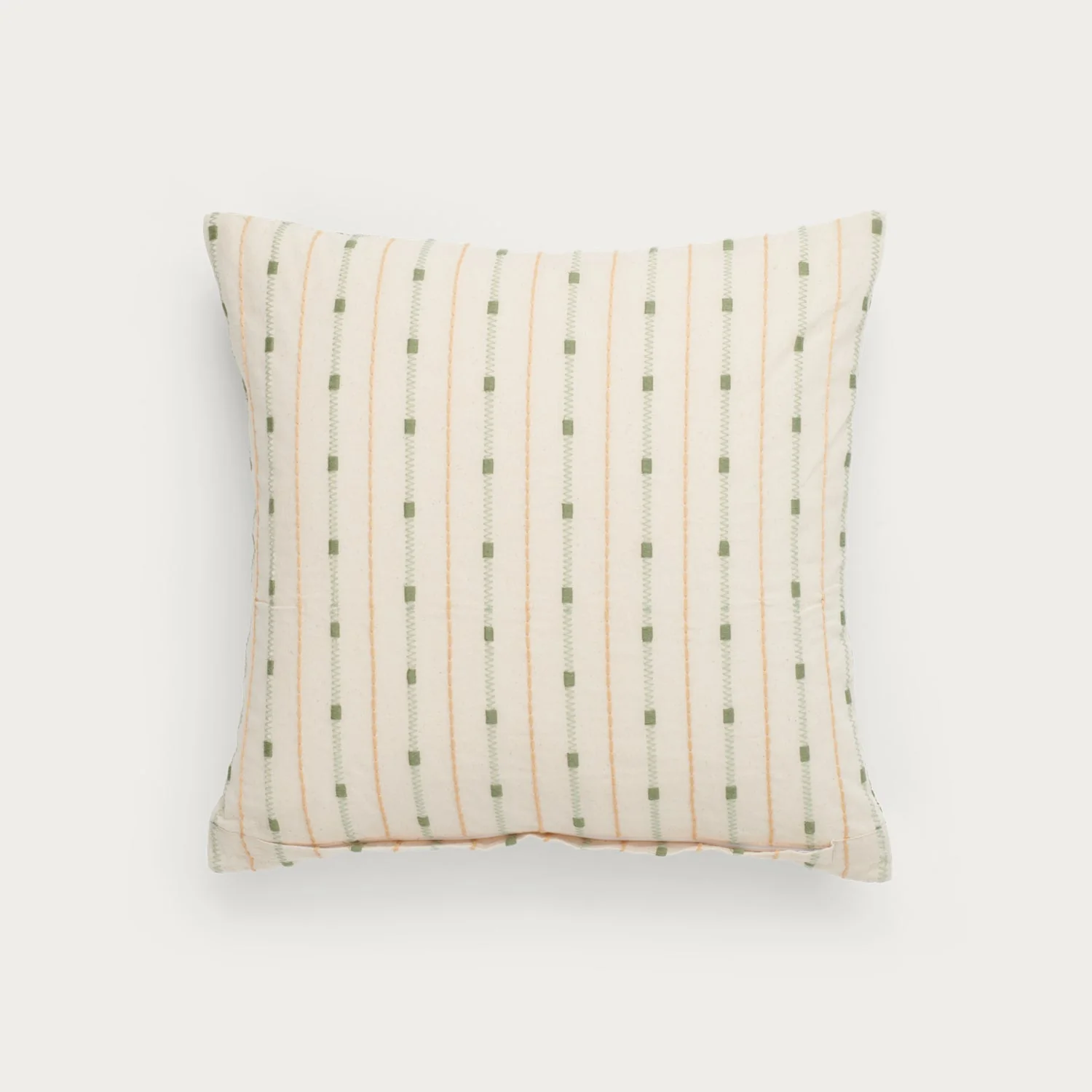 Frida Square Embroidered Scatter Cushion, Green - Image 5