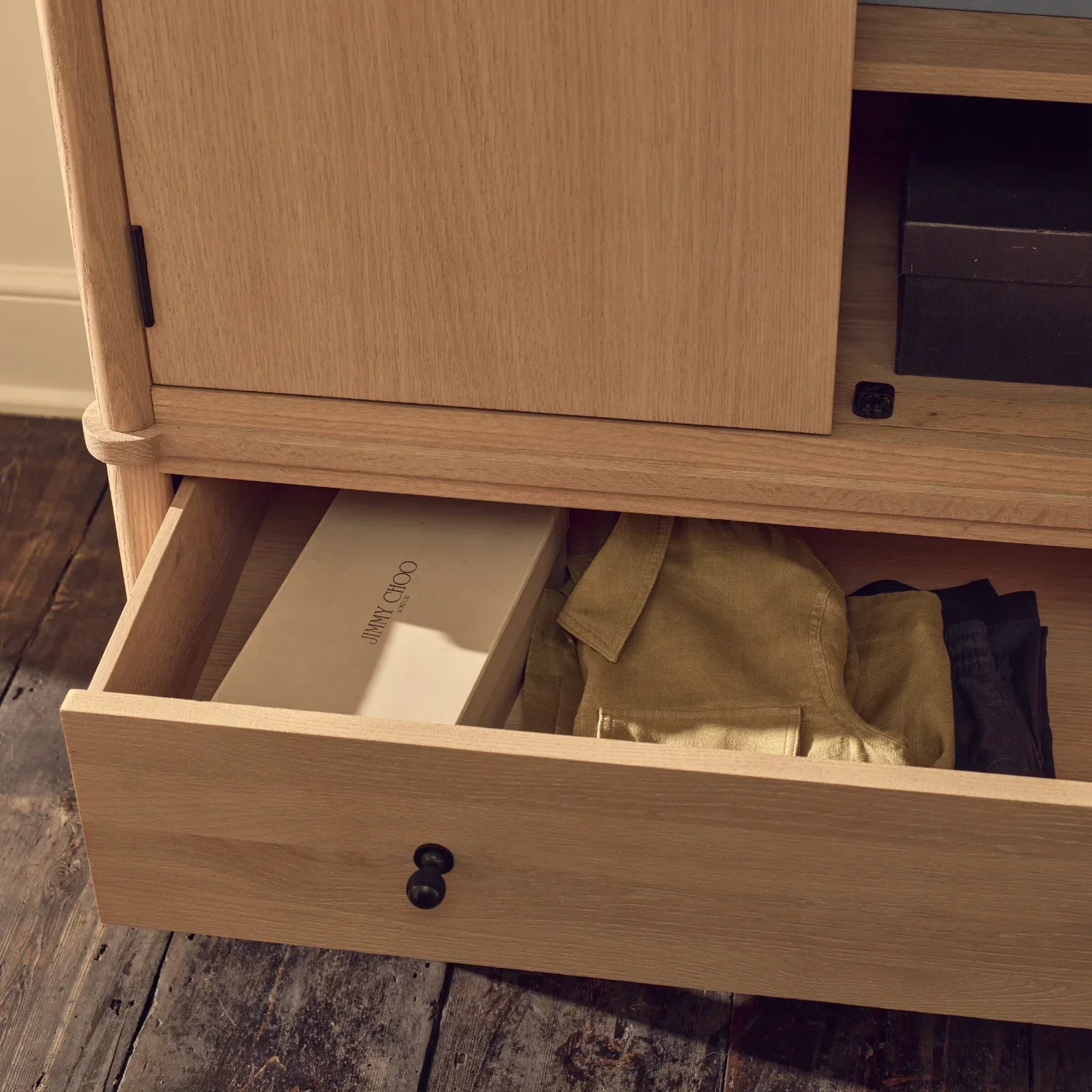 Frome Double Oak Wardrobe, 103cm - Image 3
