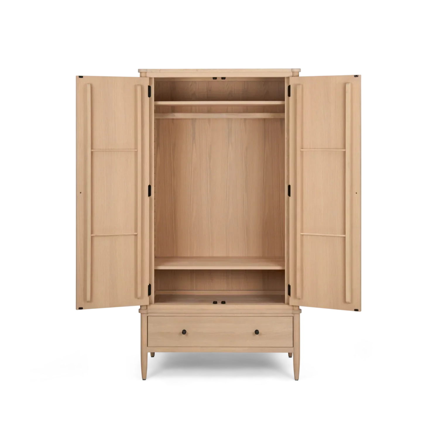 Frome Double Oak Wardrobe, 103cm - Image 9