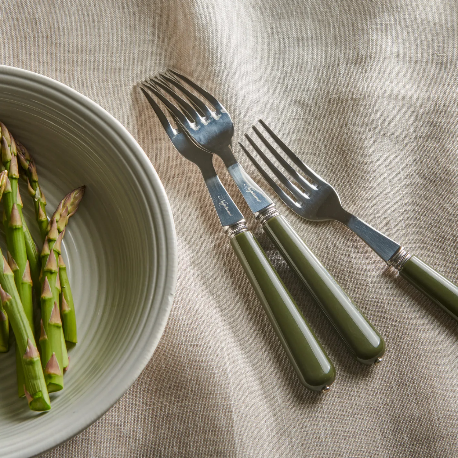 Handsworth 24pcs Cutlery Set, Olive