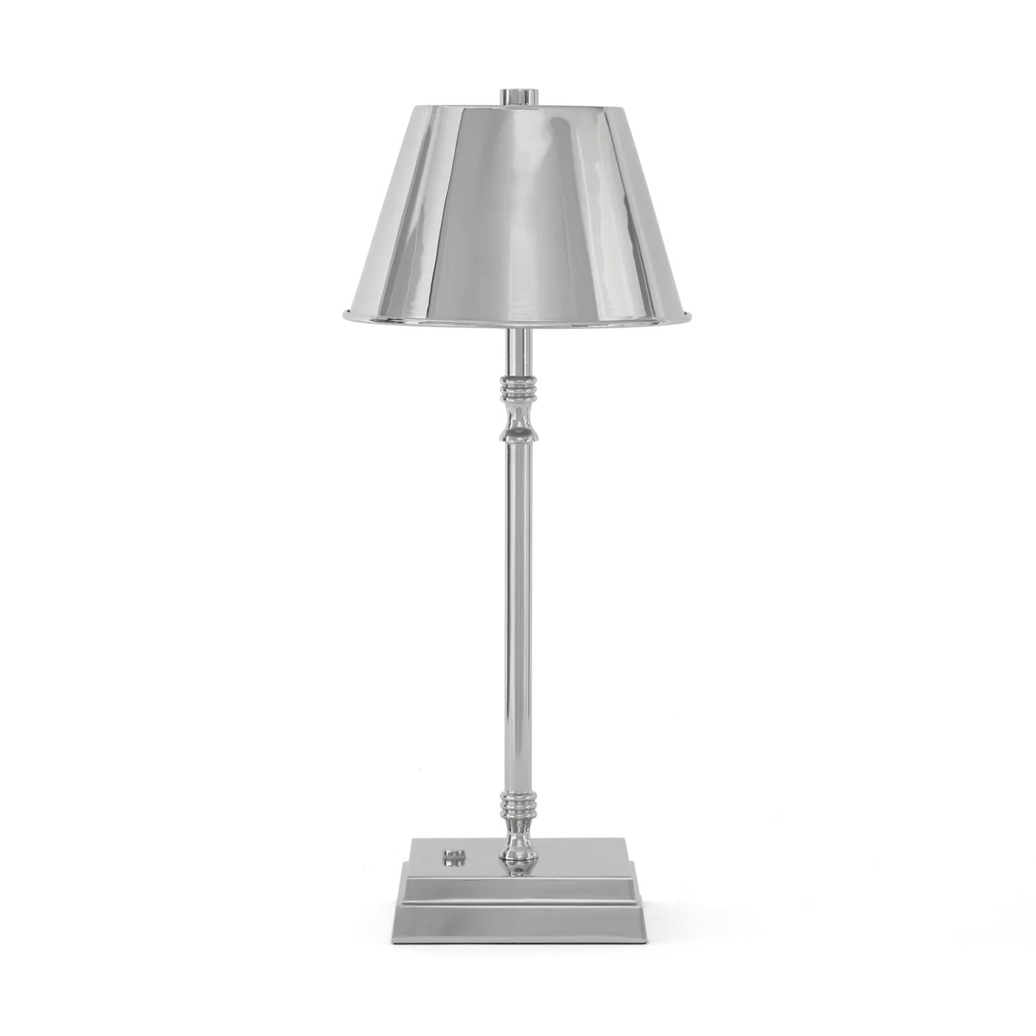 Hanover Small Nickel Cordless Rechargeable Lamp