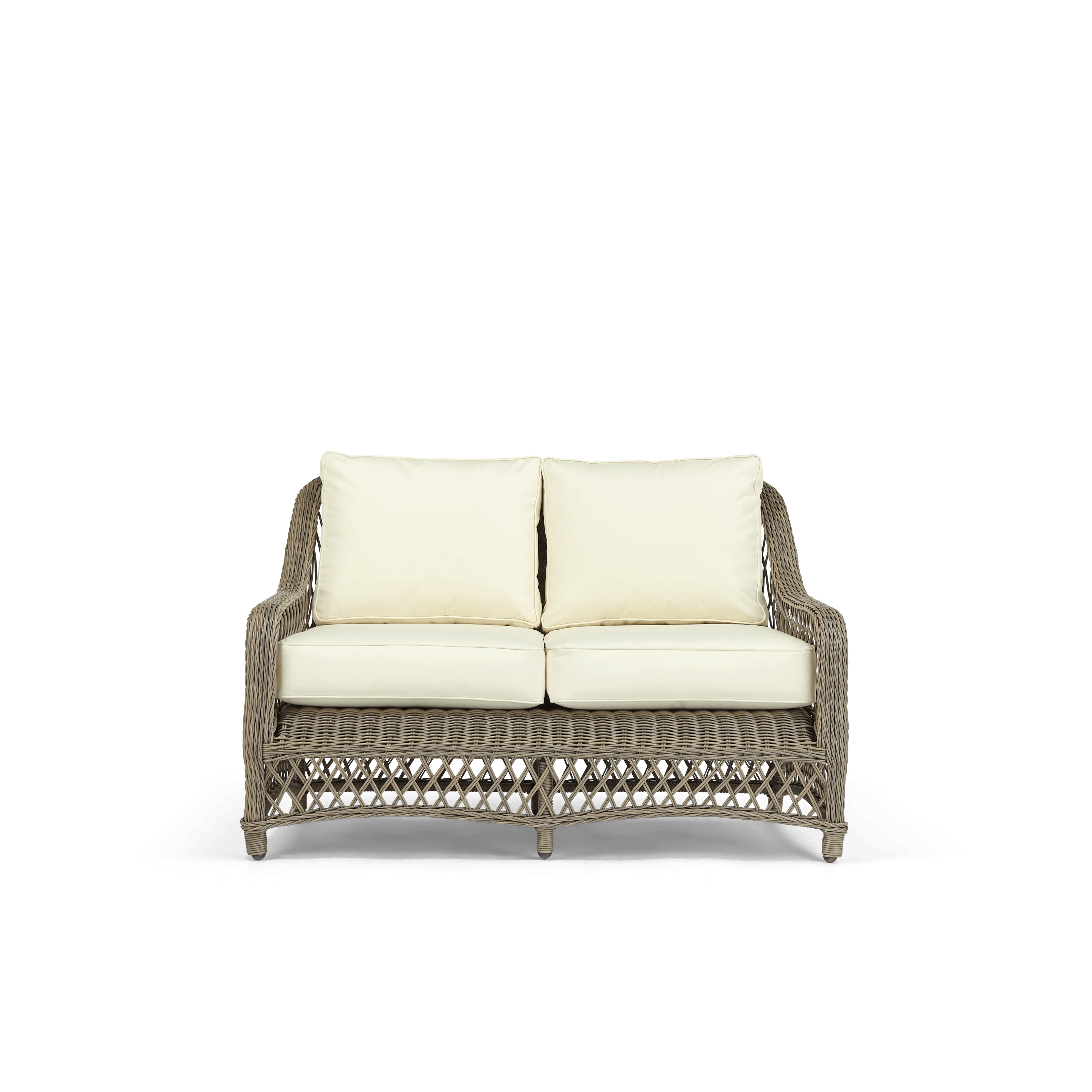 Harrington 2 Seater Wicker Garden Sofa - Image 4