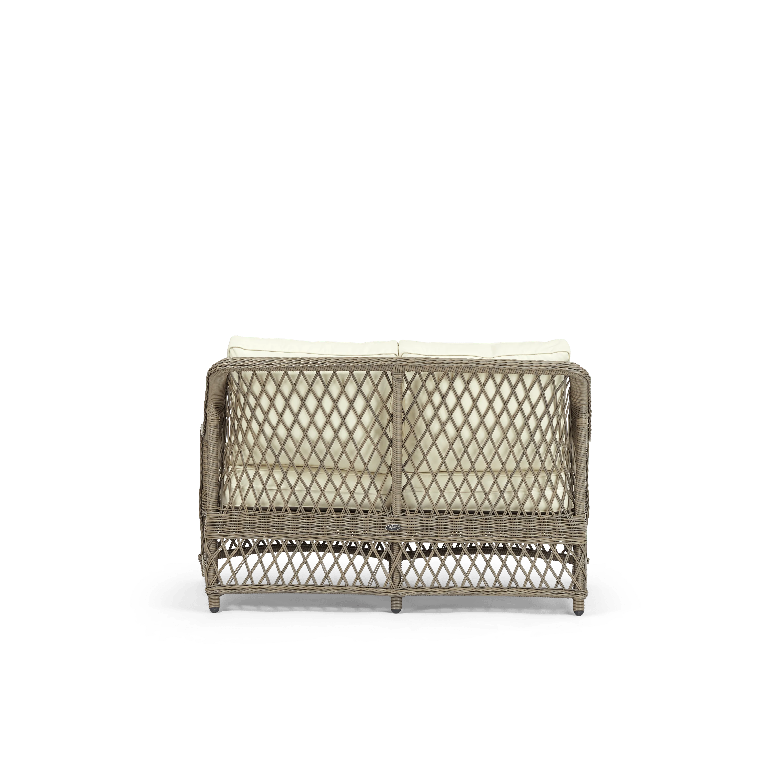 Harrington 2 Seater Wicker Garden Sofa - Image 5