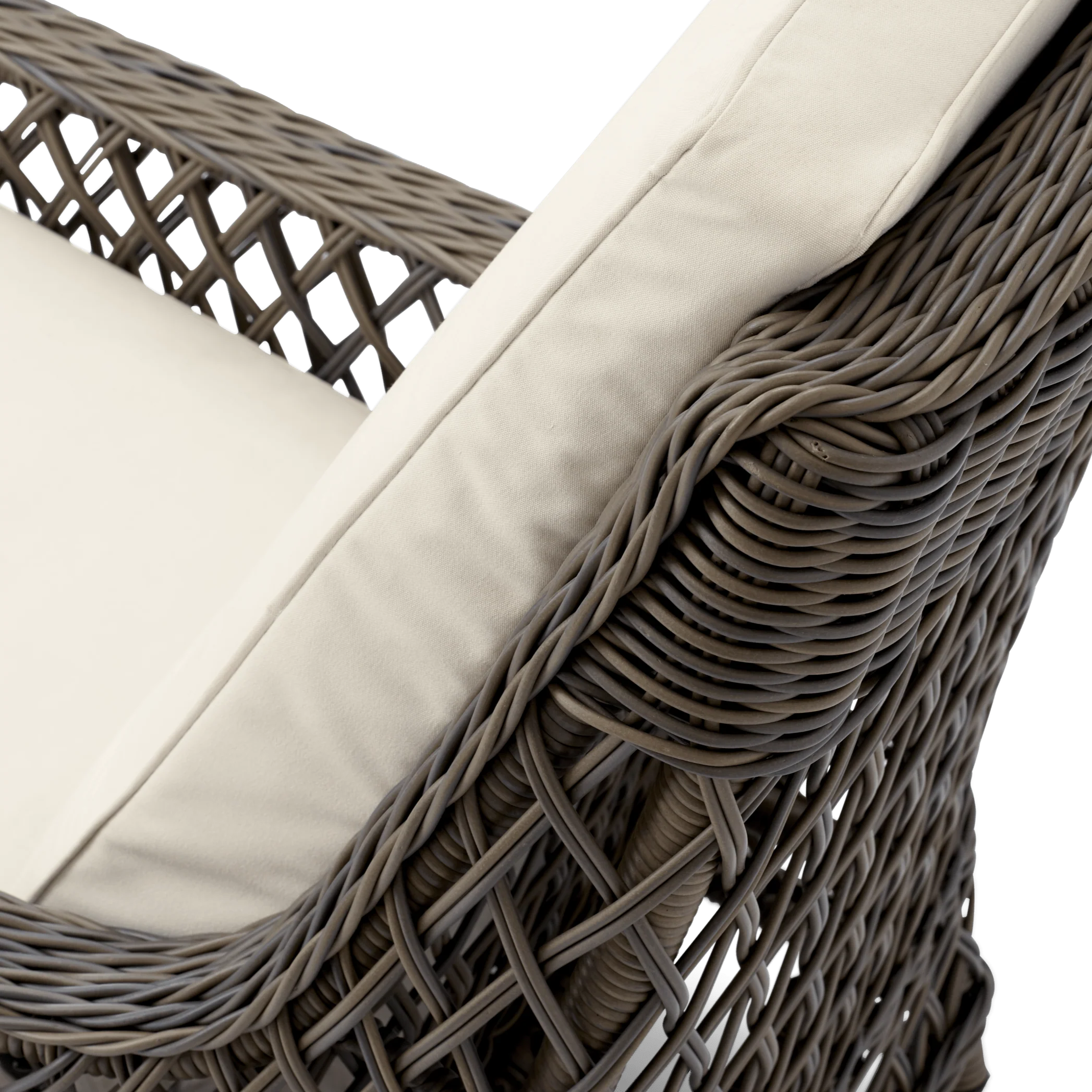 Harrington 5 Seater Wicker Garden Sofa Set with Coffee Table - Image 8