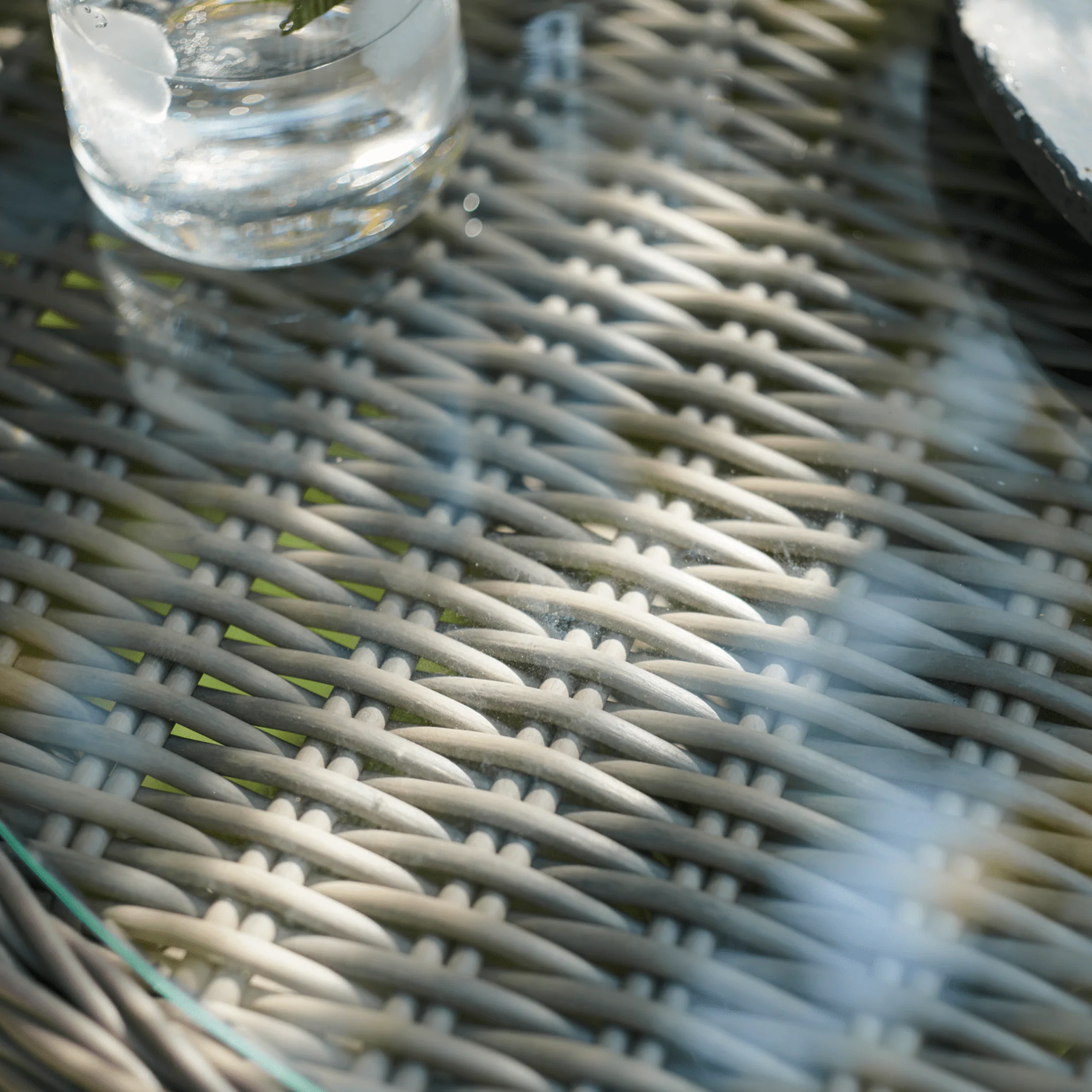 Harrington 2 Seater Wicker Bistro Garden Table - Image 4