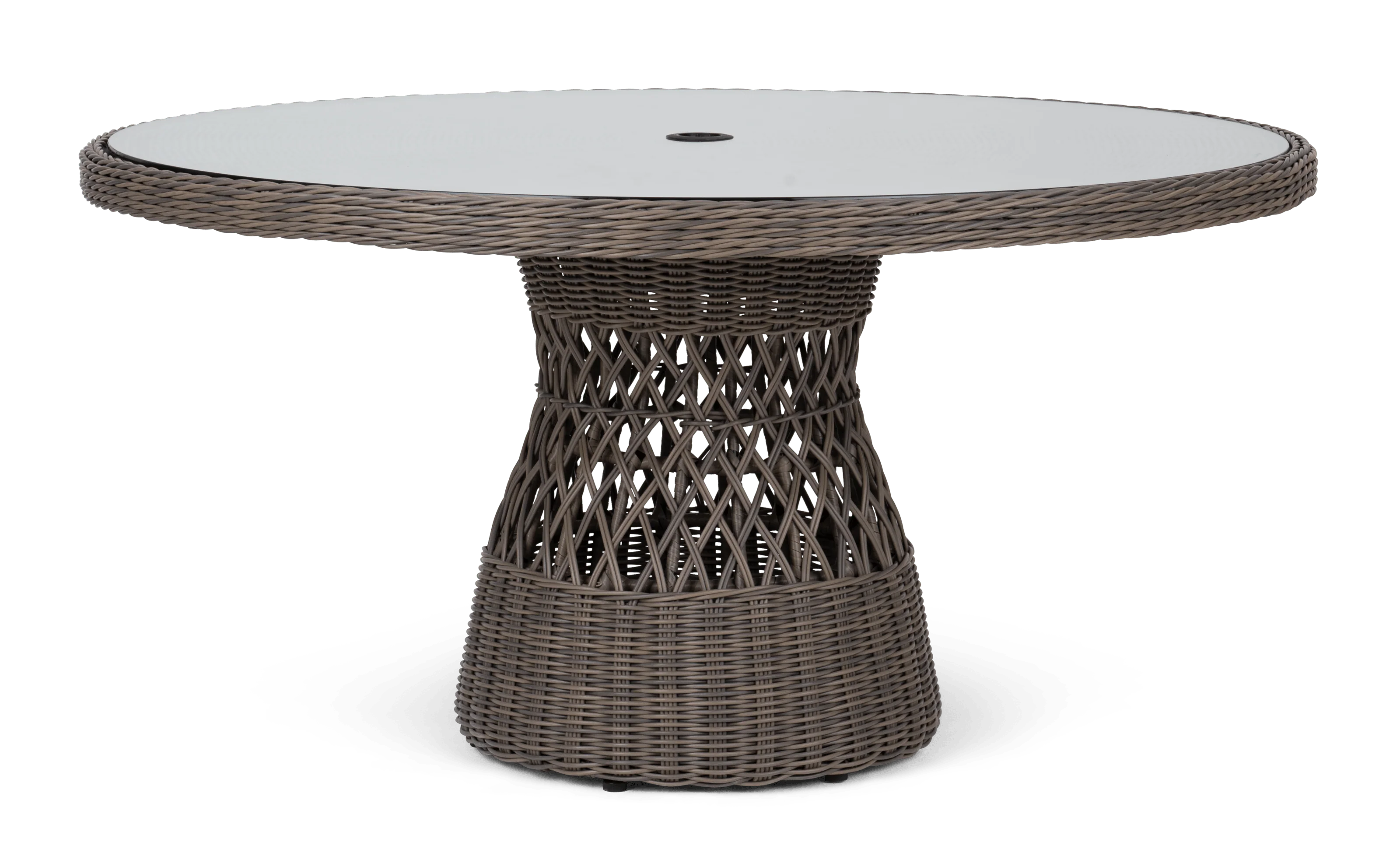 Harrington 6 Seater Round Wicker Garden Dining Set - Image 5