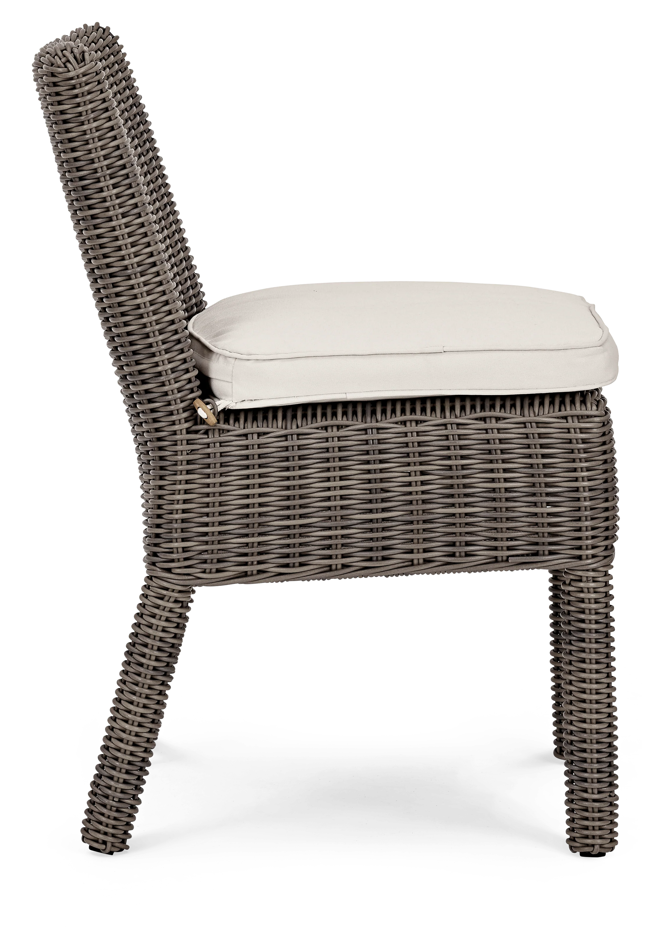 Harrington 6 Seater Round Wicker Garden Dining Table Set with Toulston Chairs - Image 5