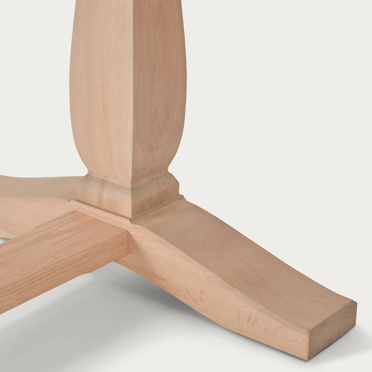 Harrogate 6 Seater Oak Dining Table - Image 4
