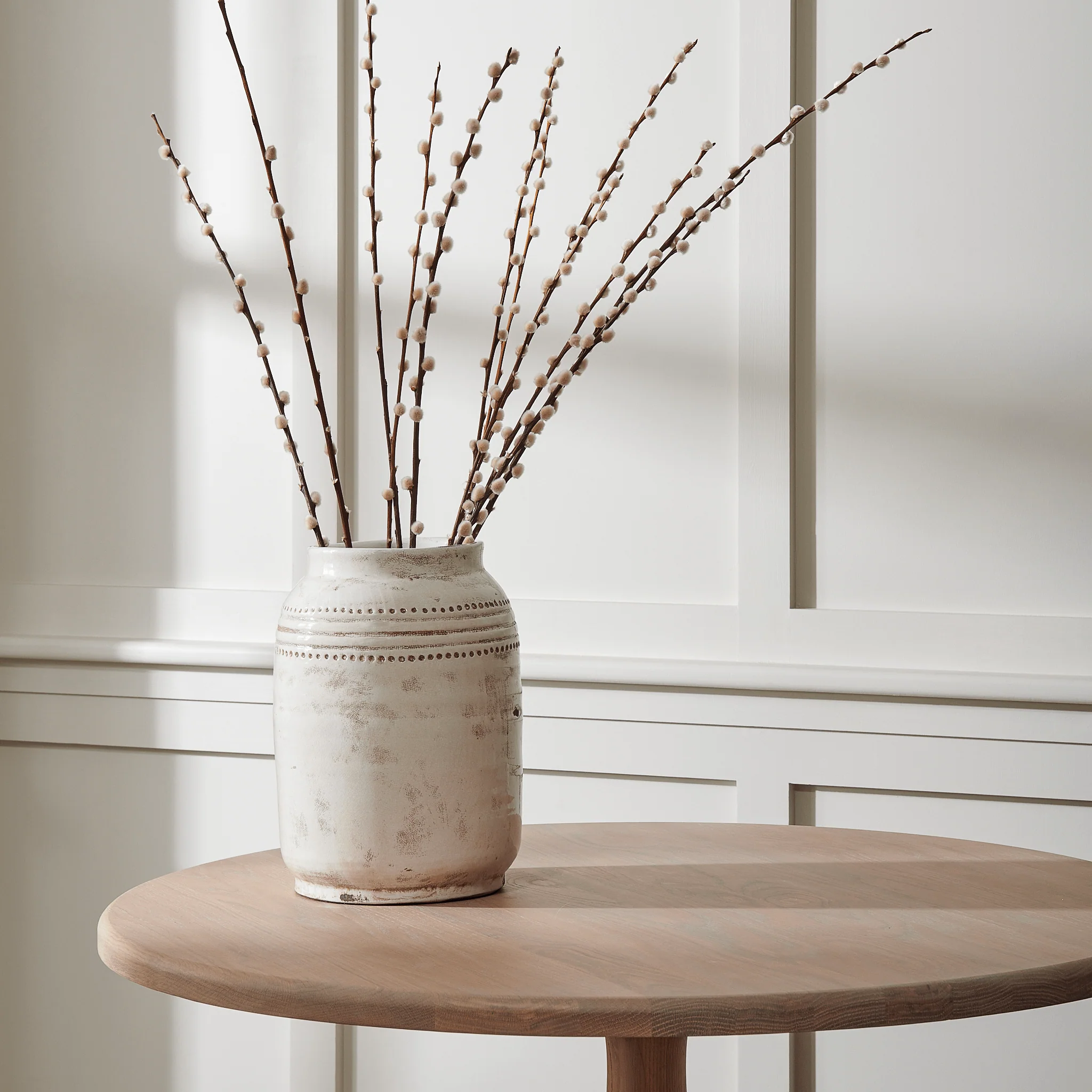 Haybrook Large Ceramic Vase, Snow