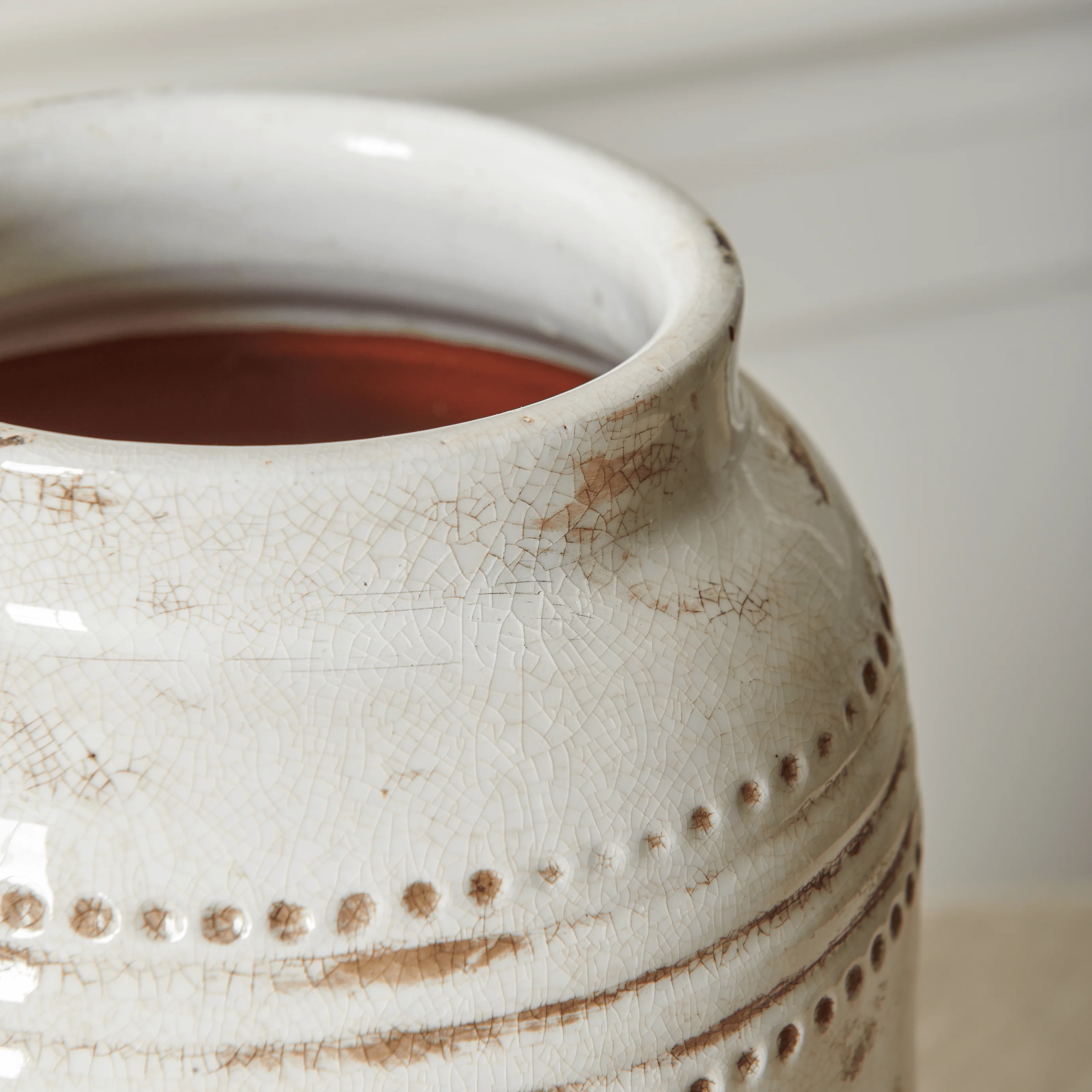 Haybrook Large Ceramic Vase, Snow - Image 2