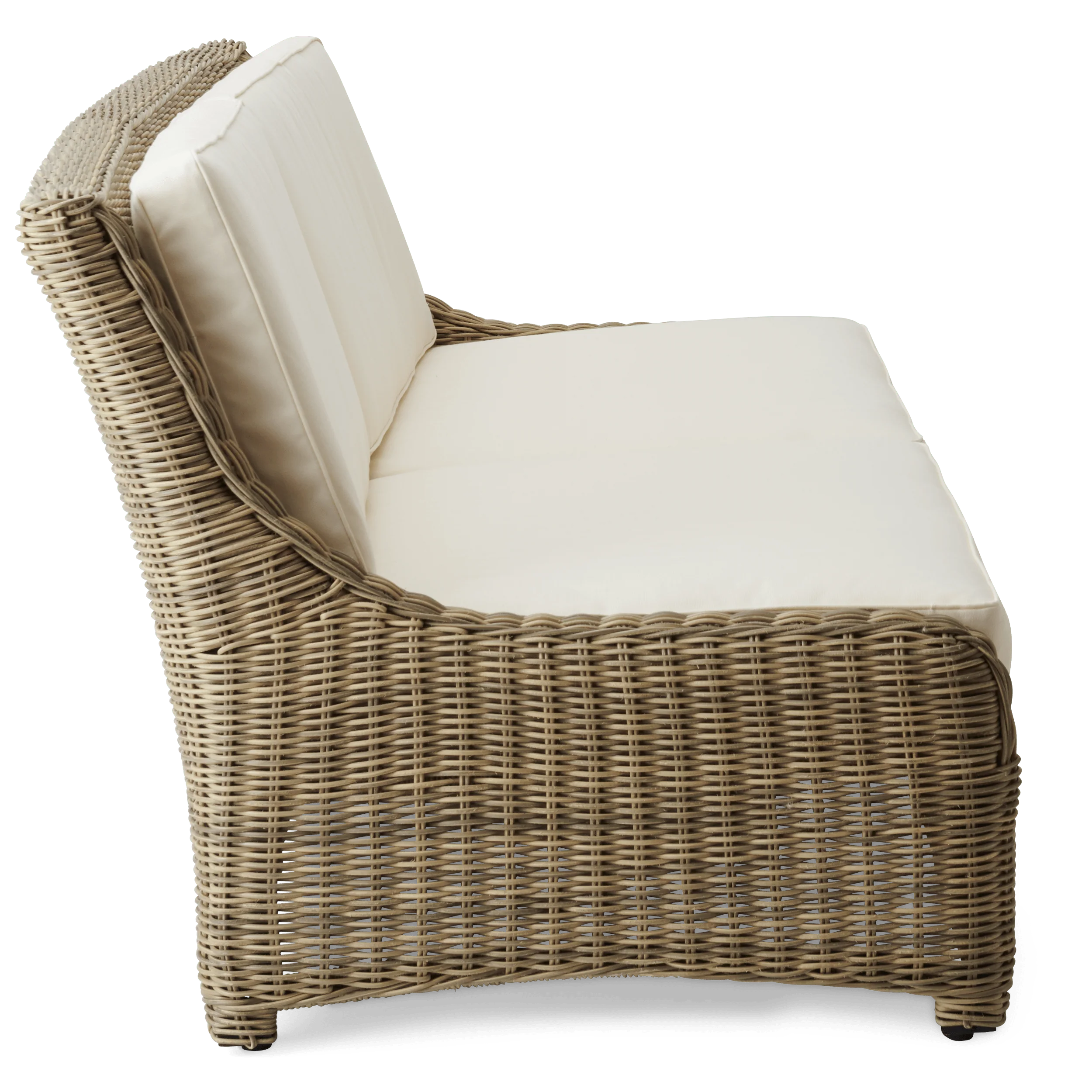 Hayburn Relaxed 3 Seater Wicker Garden Sofa - Image 4