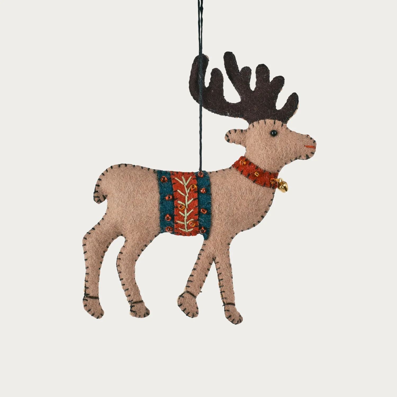 Haydon Felt Reindeer Hanging Decoration - Image 2