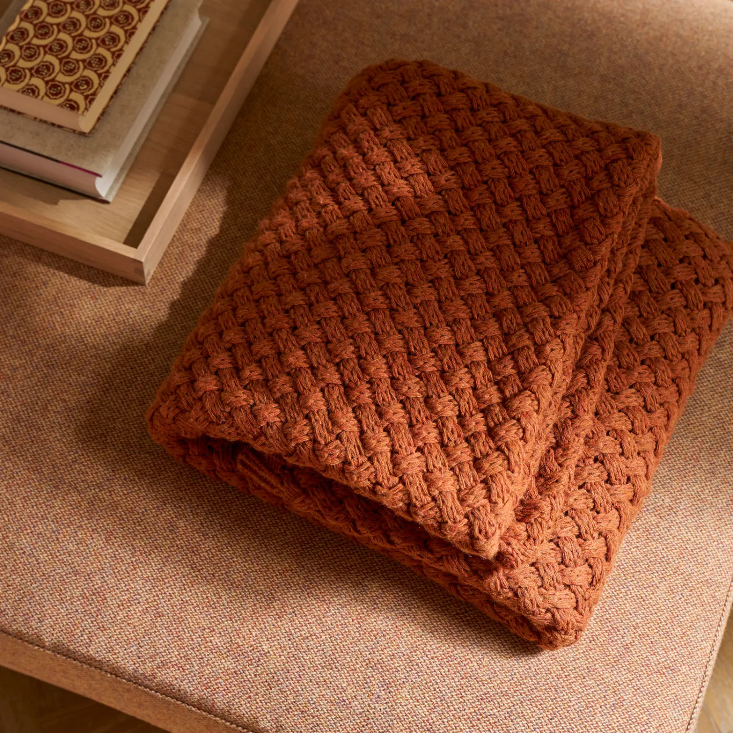 Hetton Throw, Rust - Image 2