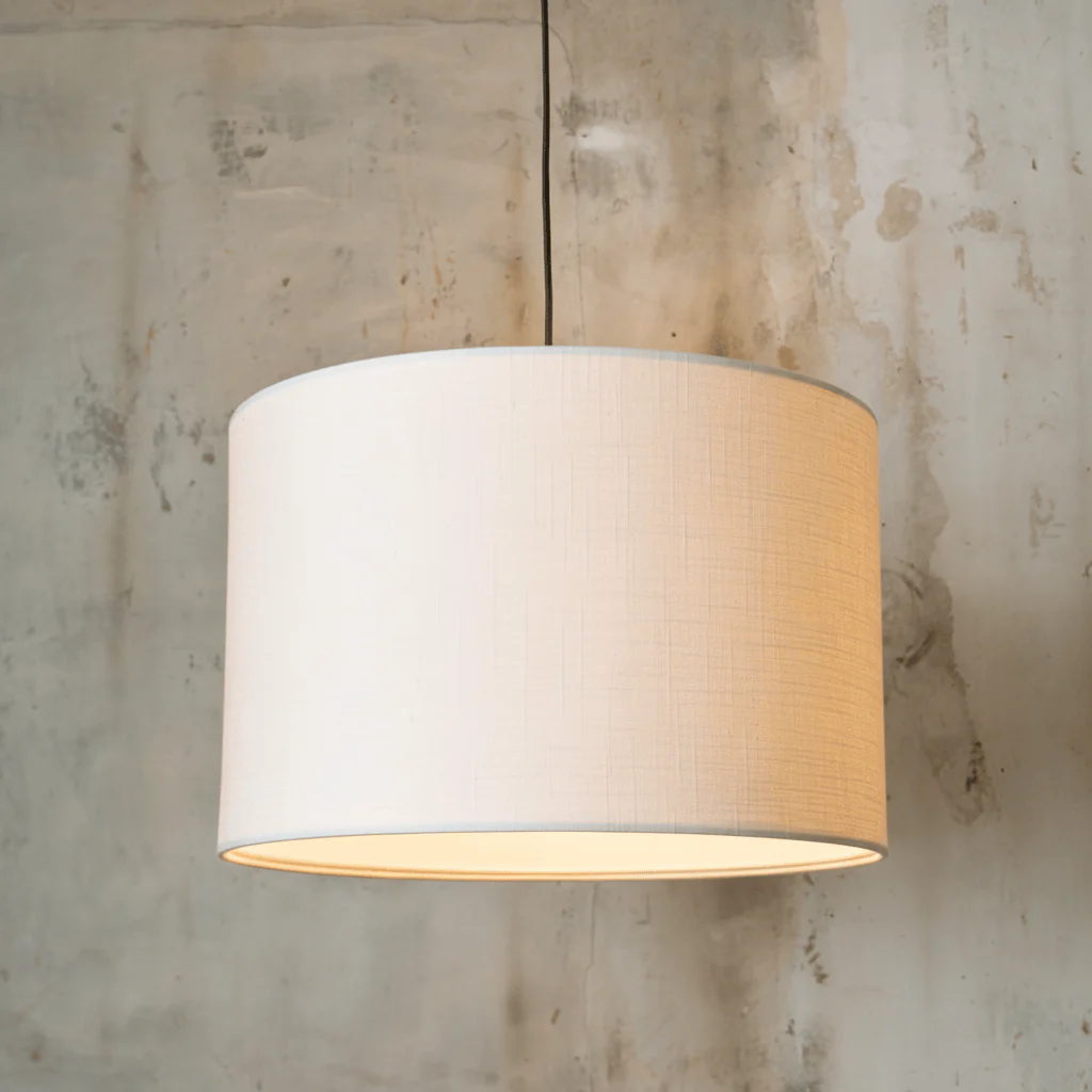 Iona 18" Linen Drum Pendant Ceiling Shade with Diffuser