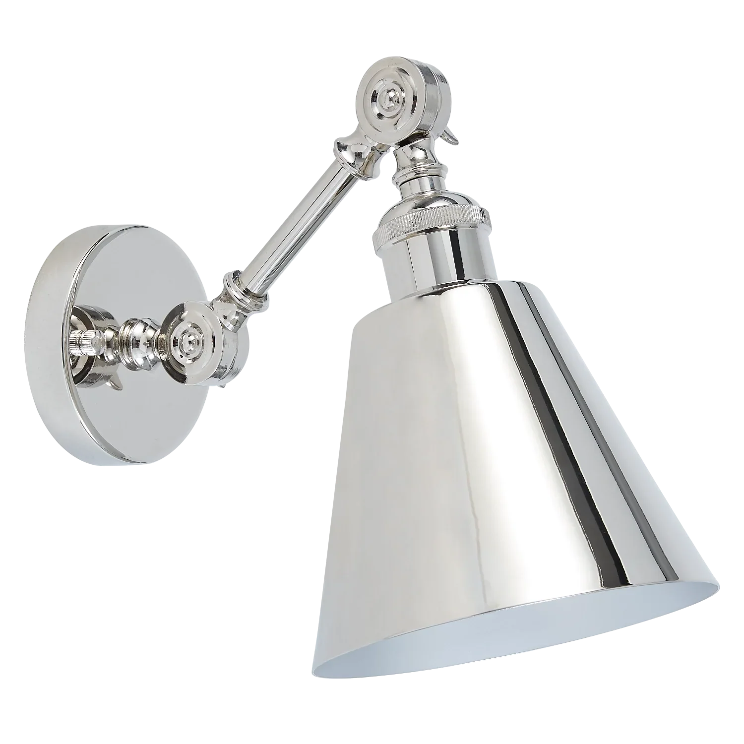Keats Metal Shade Wall Light, Nickel - Image 4