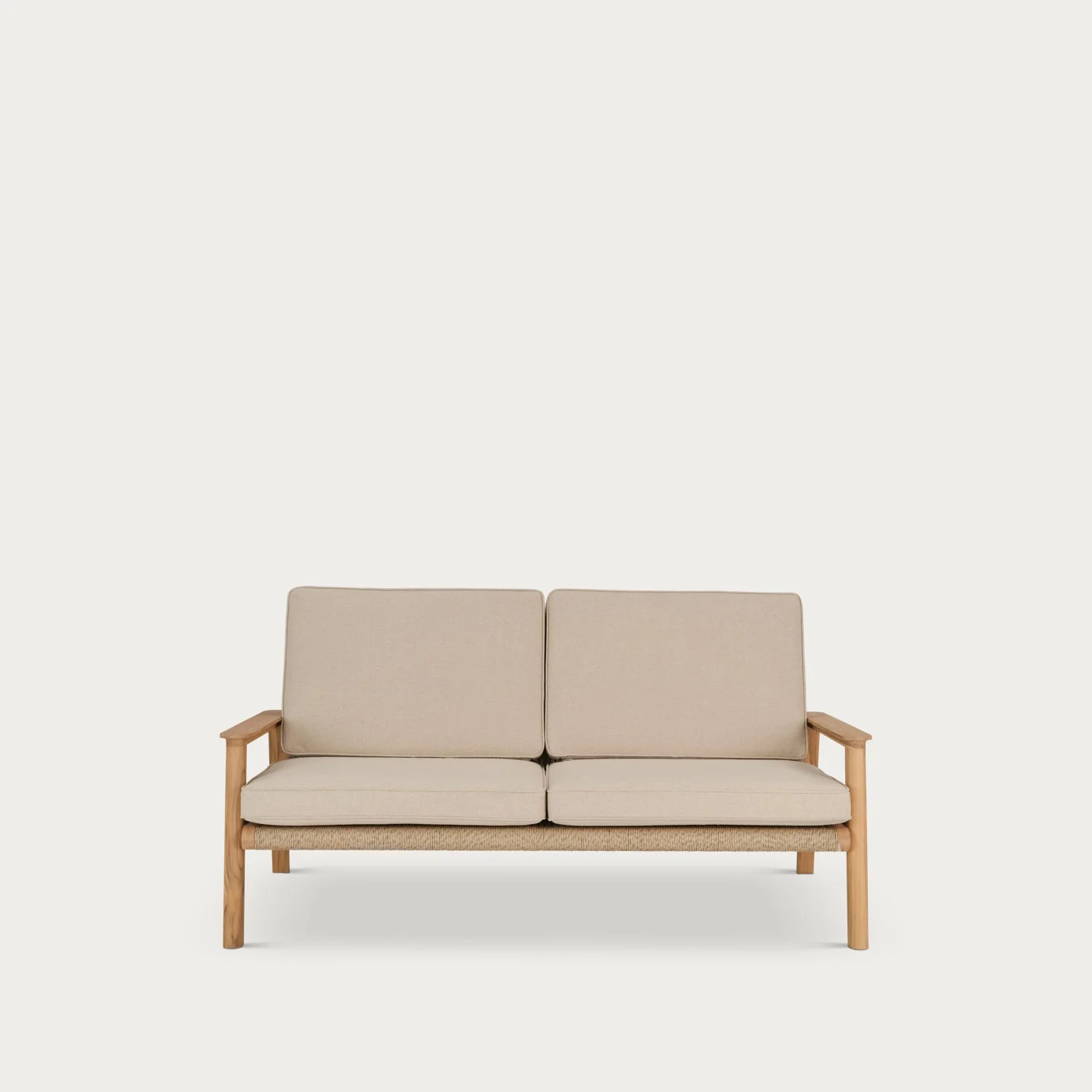 Kew 2 Seater Teak Garden Sofa - Image 4