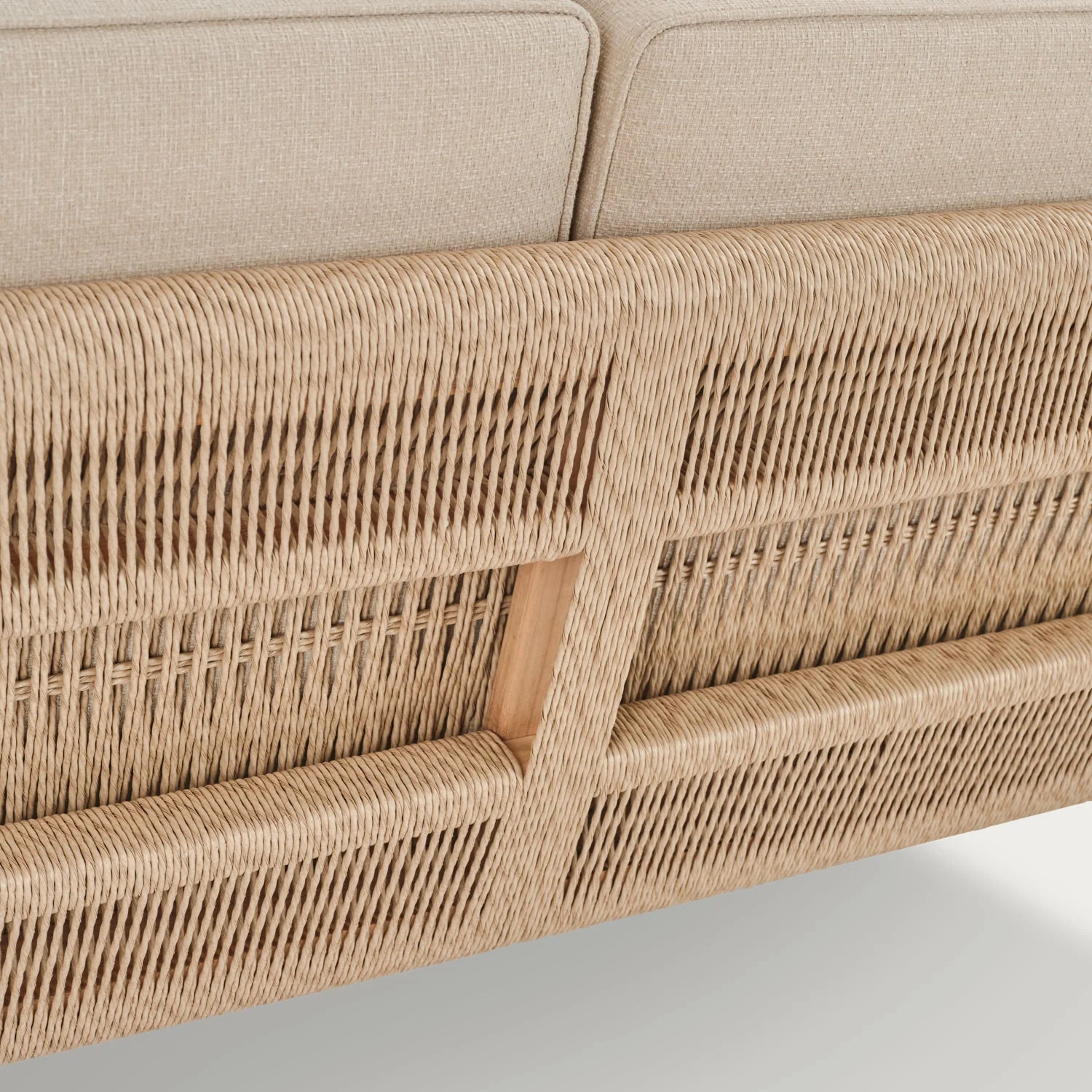 Kew 2 Seater Teak Garden Sofa - Image 5