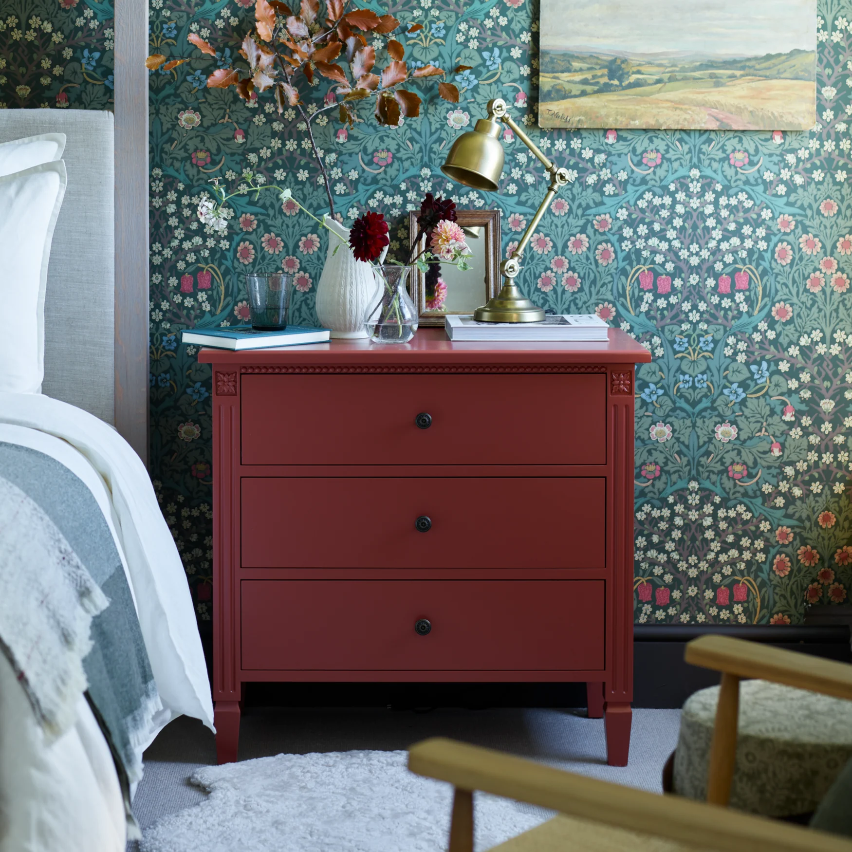 Larsson Low Chest of Drawers, Painted