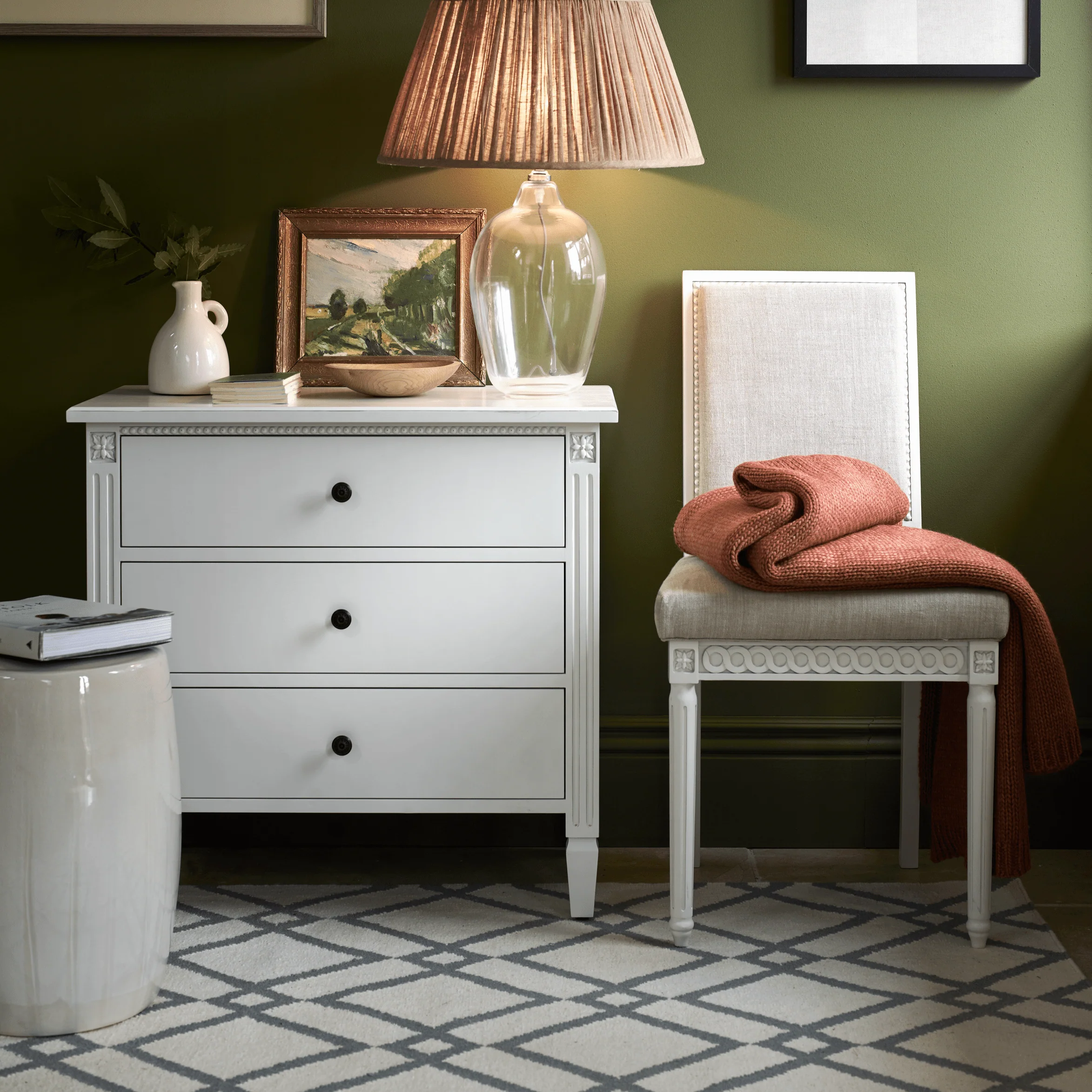 Larsson Low Chest of Drawers, Painted - Image 3