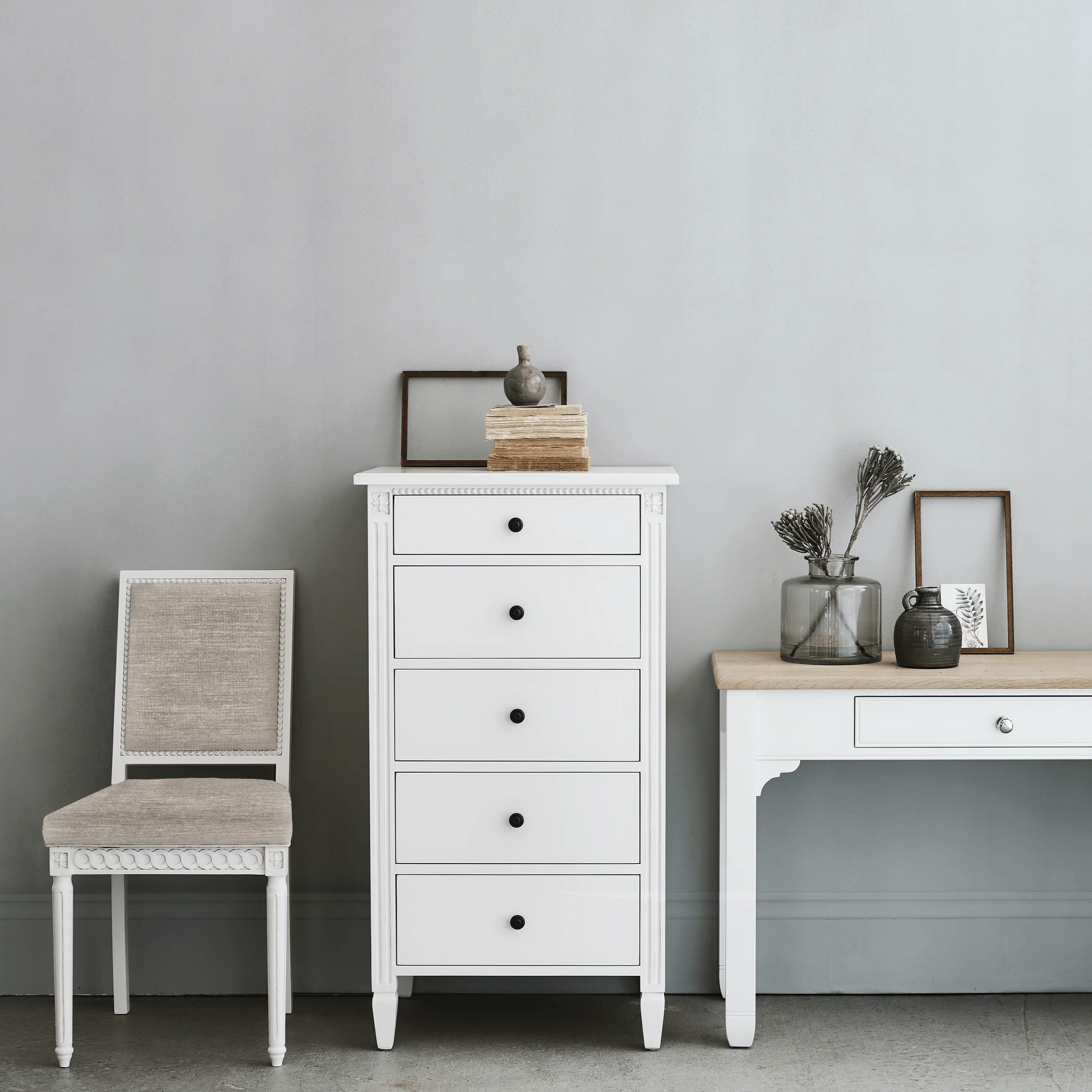 Larsson Tall Chest of Drawers, Painted - Image 2