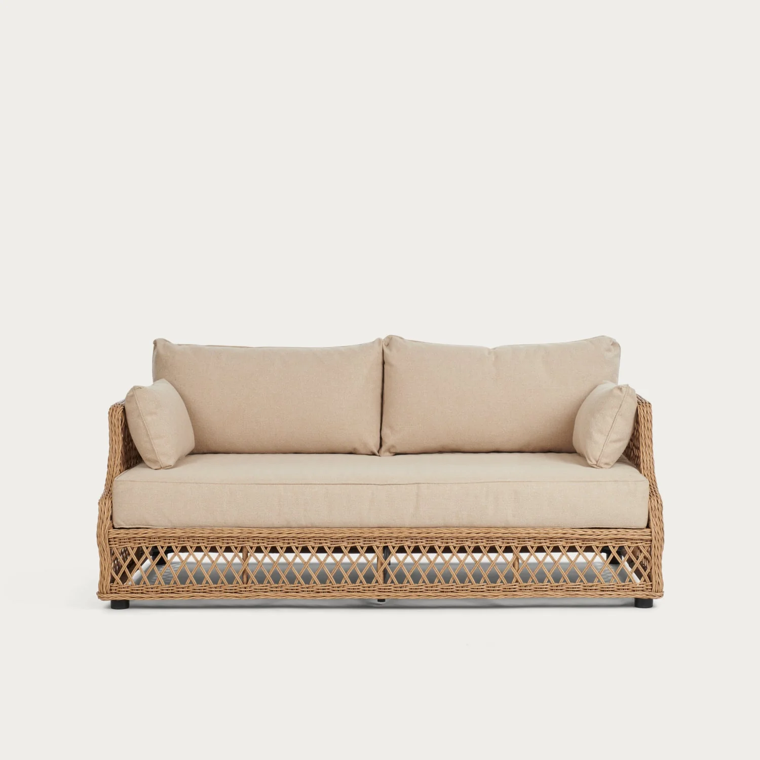 Longmeadow 4 Seater Wicker Garden Sofa Set with Coffee Table - Image 8