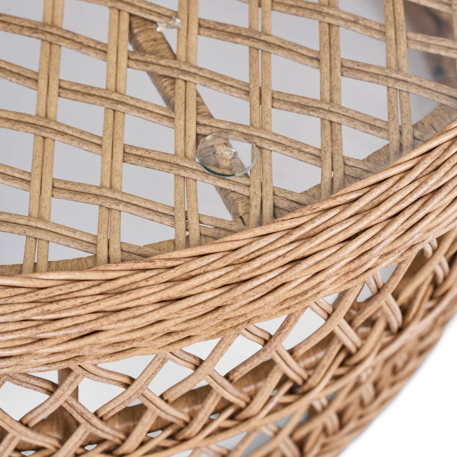 Longmeadow Round Wicker Garden Coffee Table - Image 5