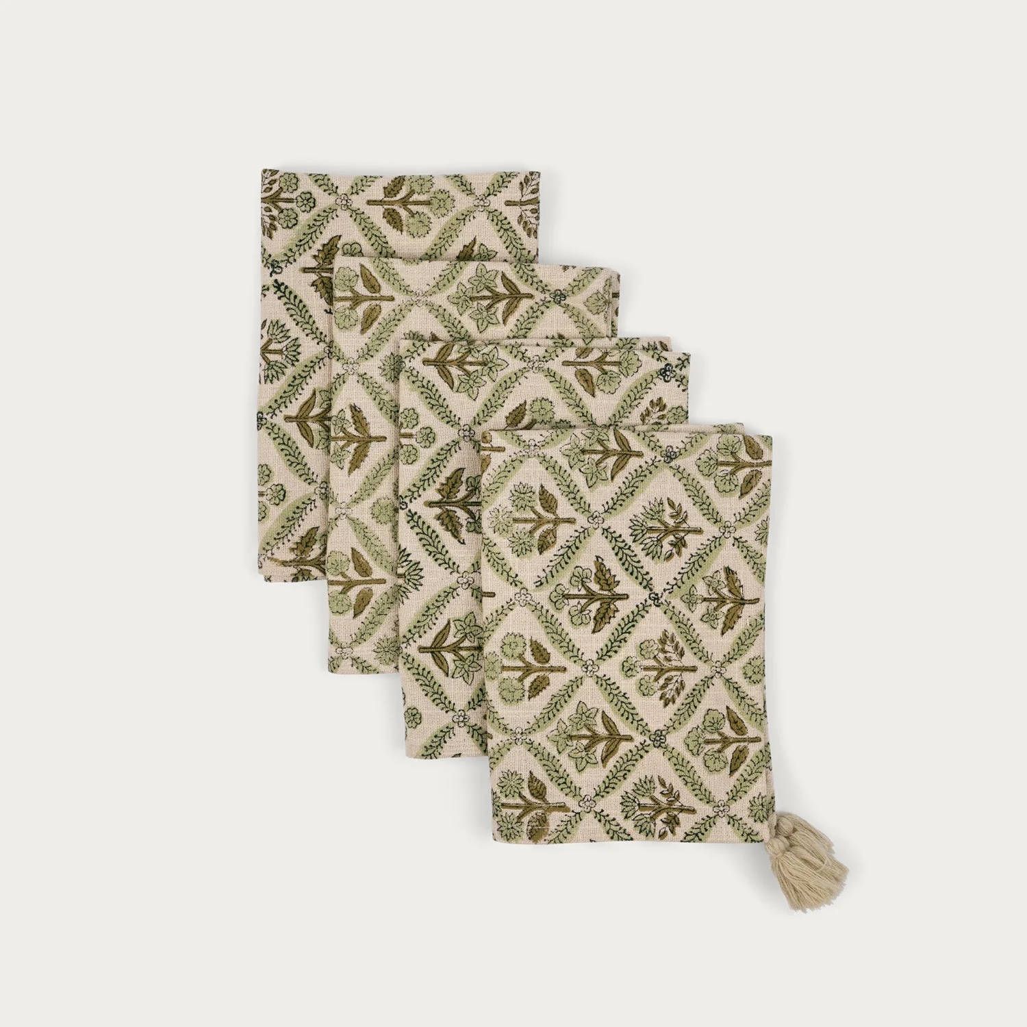 Mabel Cotton Linen Printed  Placemats, Set of 4 - Image 5