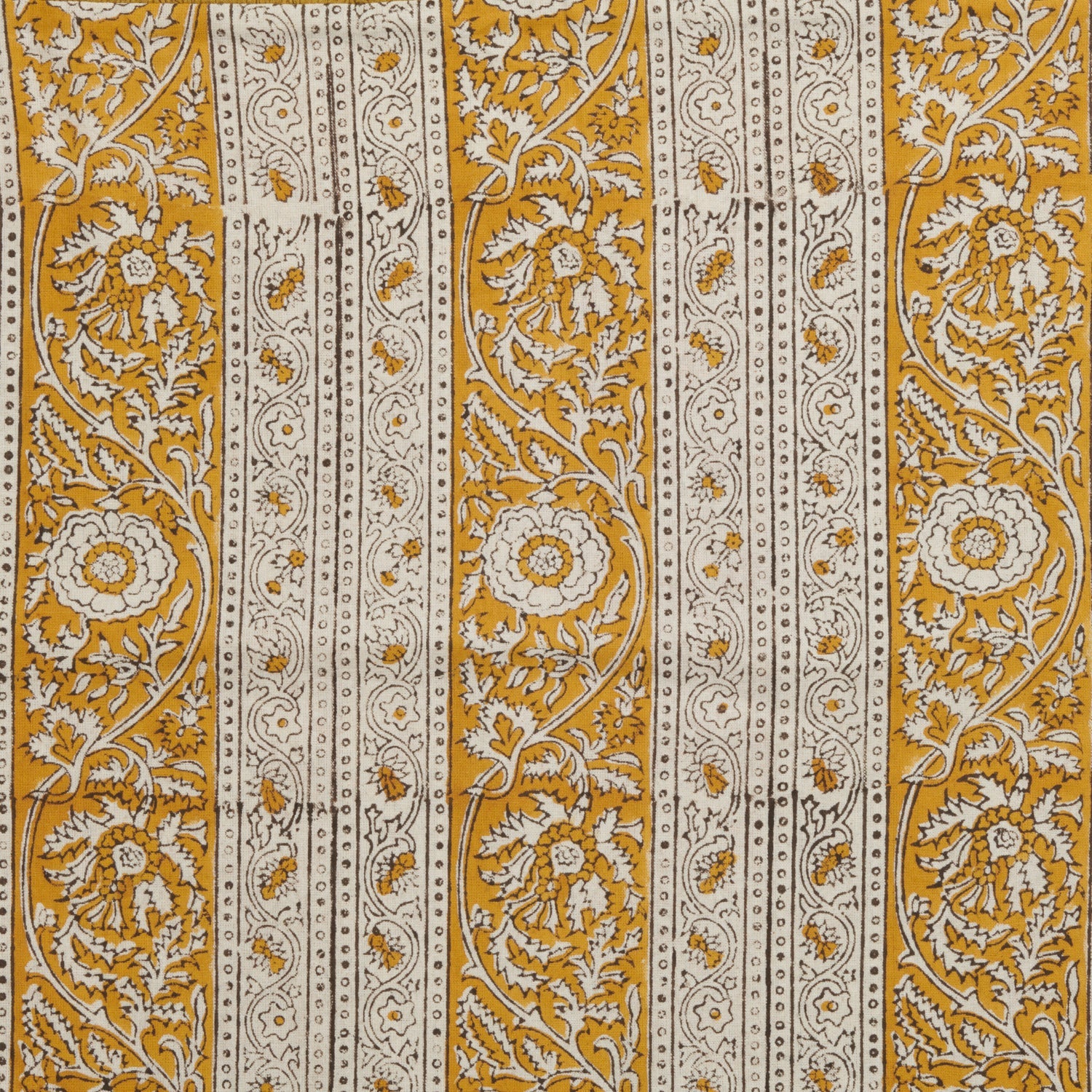 Mae Printed Scatter Cushion, Mustard - Image 4