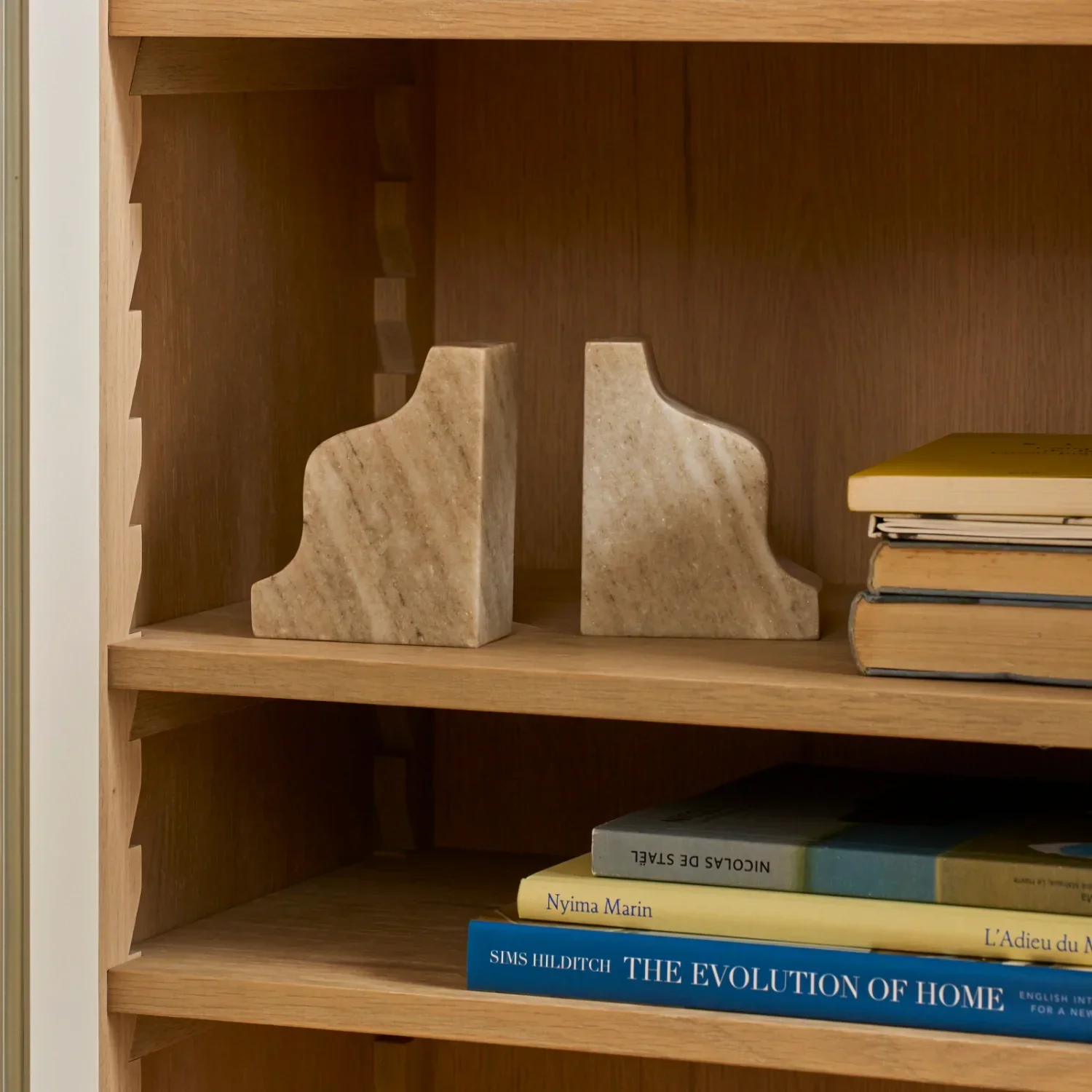Malborough Curved Marble Bookends - Image 4