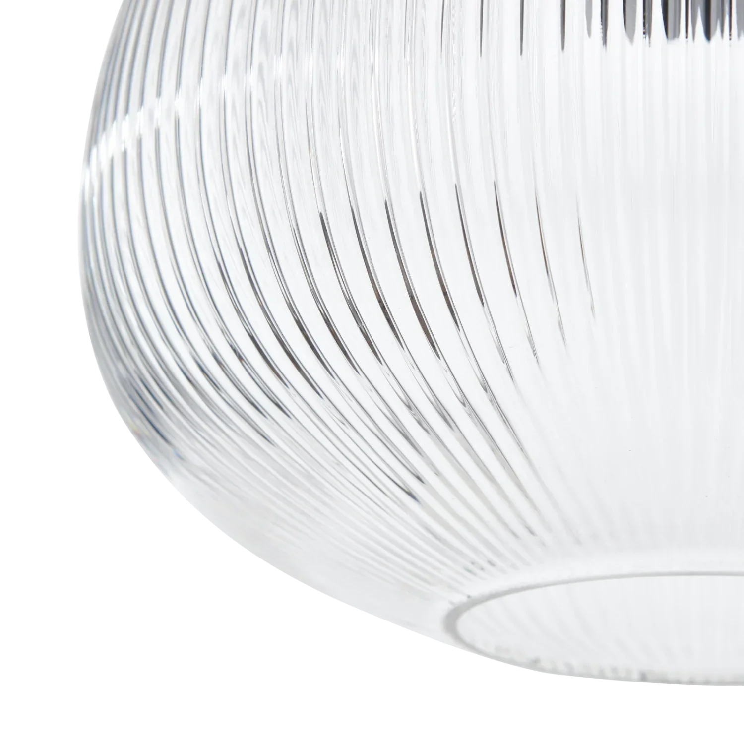 Malton Fluted Glass Round Pendant Light - Image 5