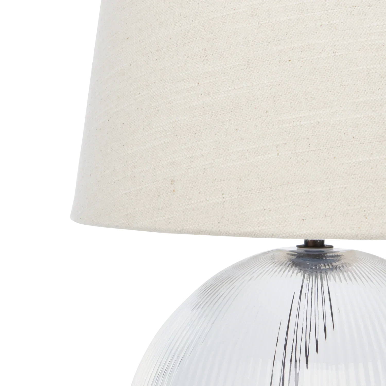 Malton Fluted Glass Round Table Lamp - Image 5