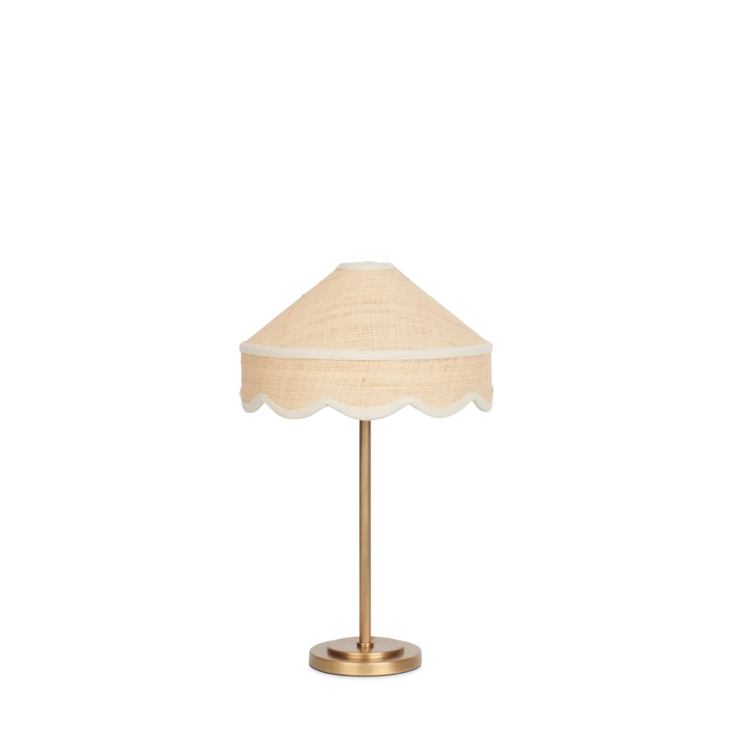 Marina Scalloped Raffia Table Lamp - Image 6