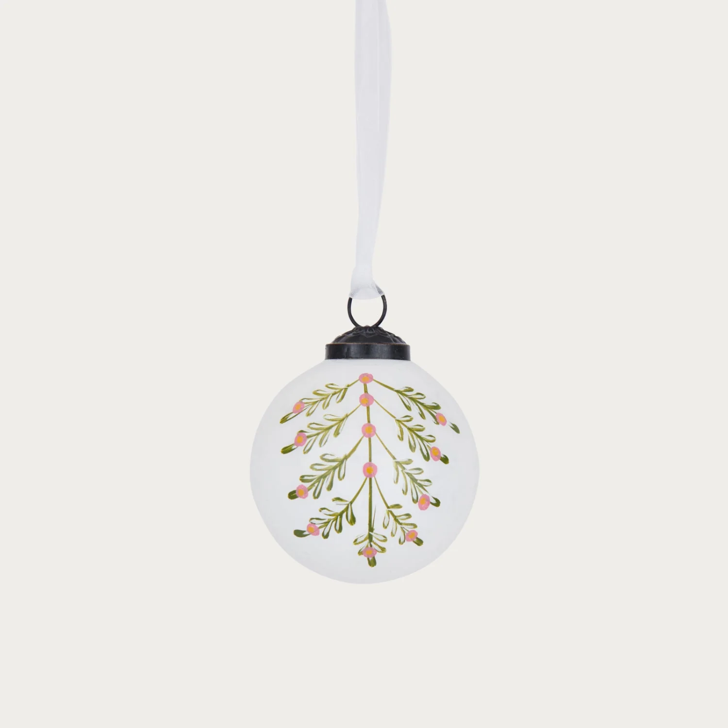 Merrivale Berry Sprig Glass Bauble - Image 2