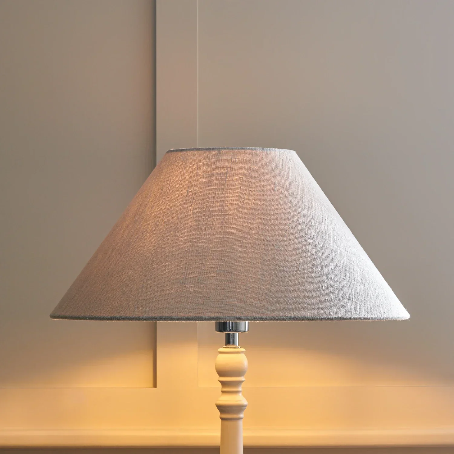 Oliver Linen Cone Lampshade, Harry Cloud - Image 8