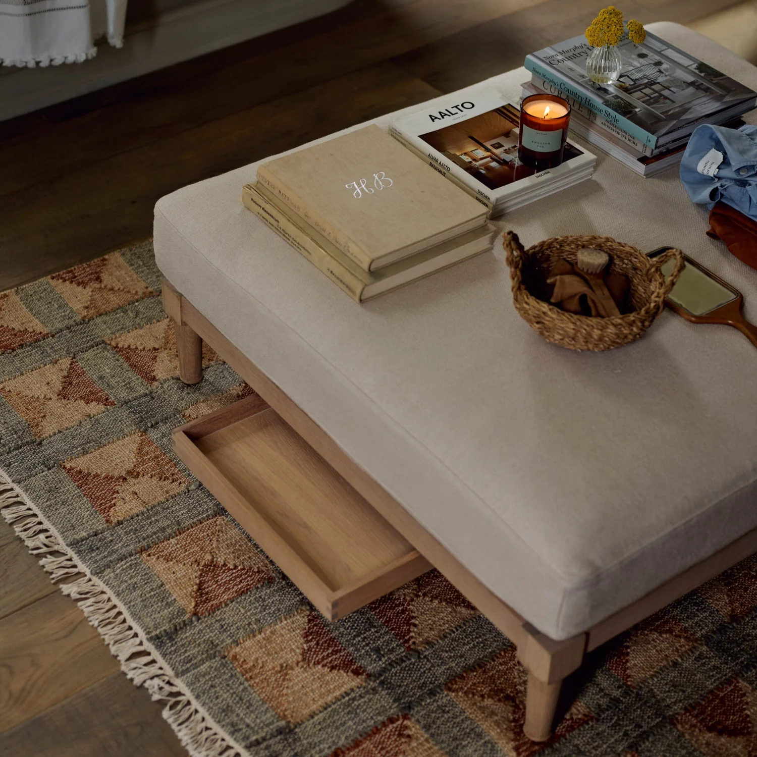Ophelia Large Footstool - Image 3