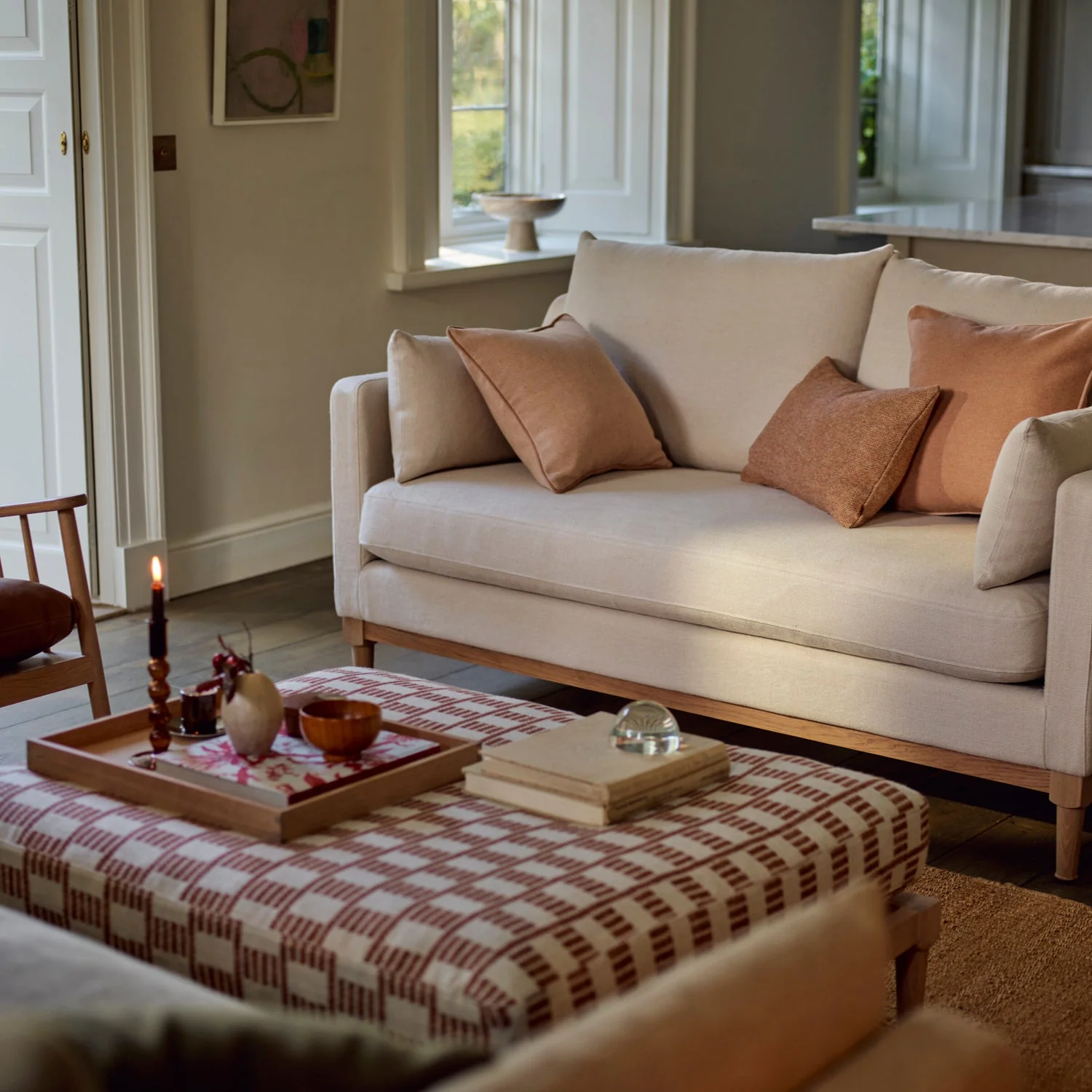 Ophelia Large Footstool, Rust Cove - Image 3