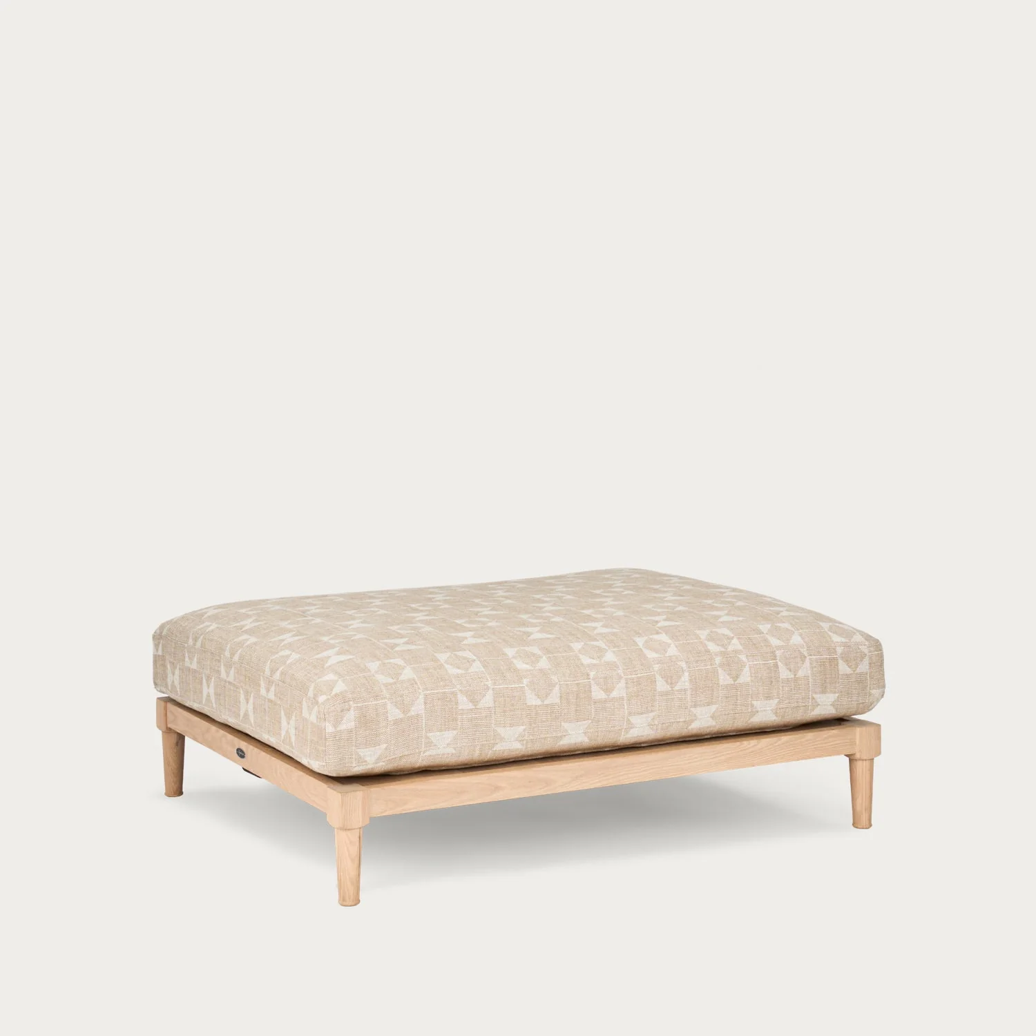 Ophelia Large Footstool, Natural Flag - Image 4