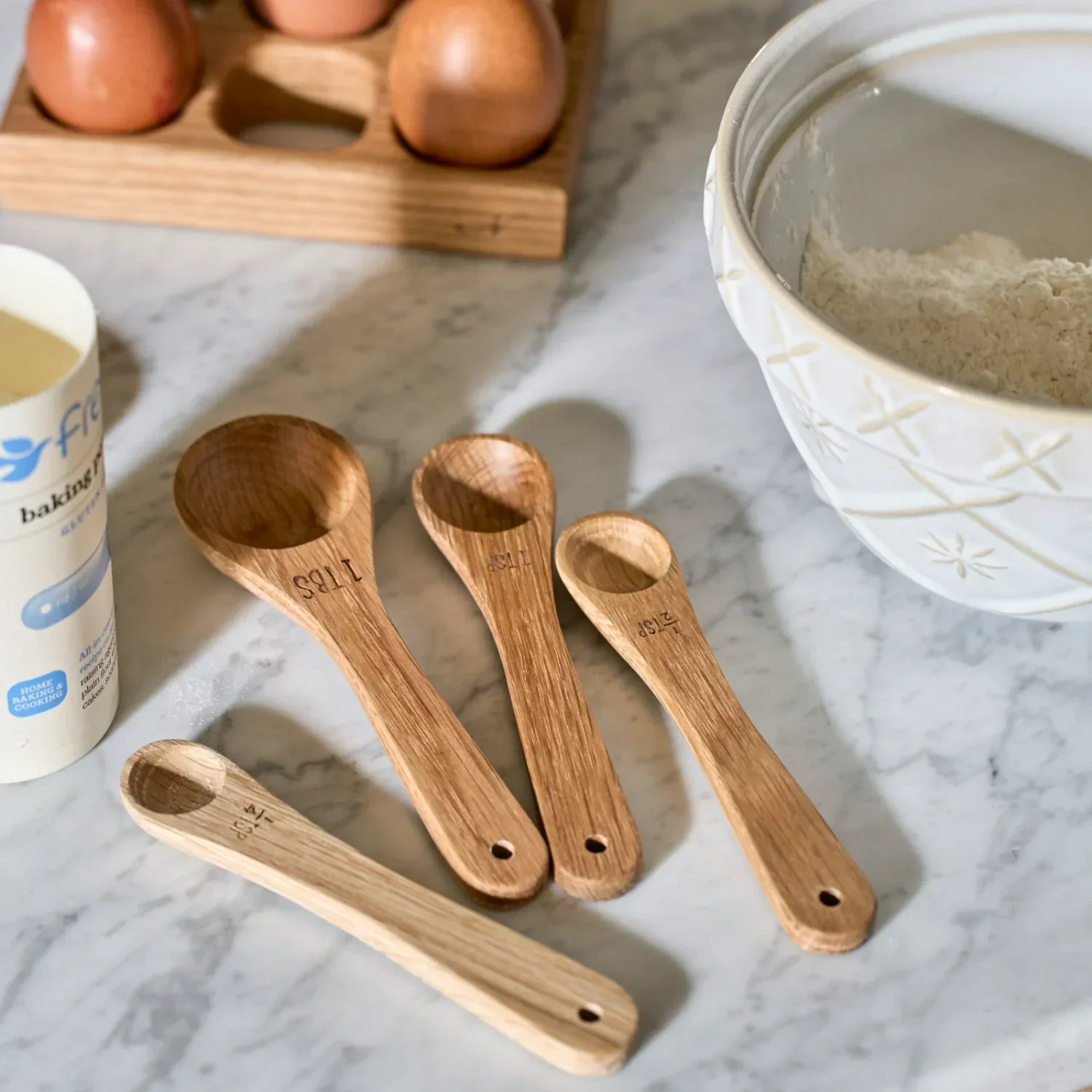 Orford Wooden Measuring Spoons, Set of 4 - Image 2