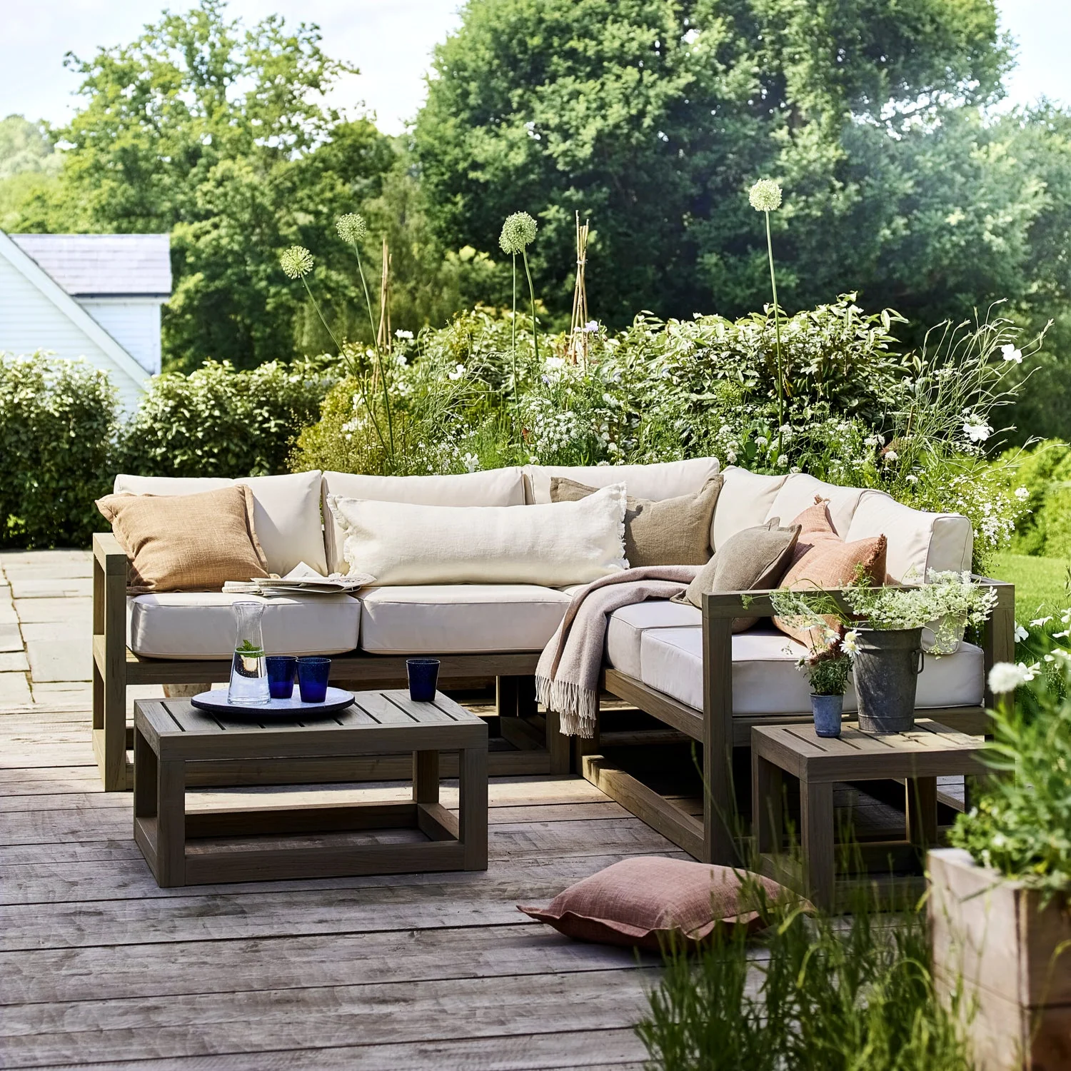 Pembrey Modular Teak Garden Sofa - Image 9