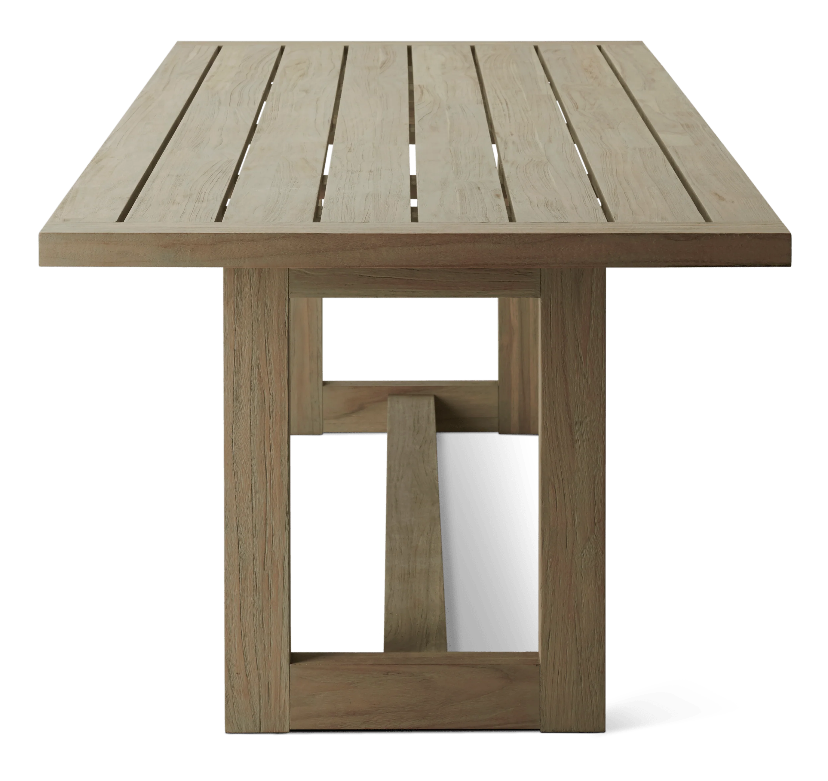 Pembrey 8 Seater Teak Garden Dining Table Set with Longmeadow Carver Chairs - Image 6